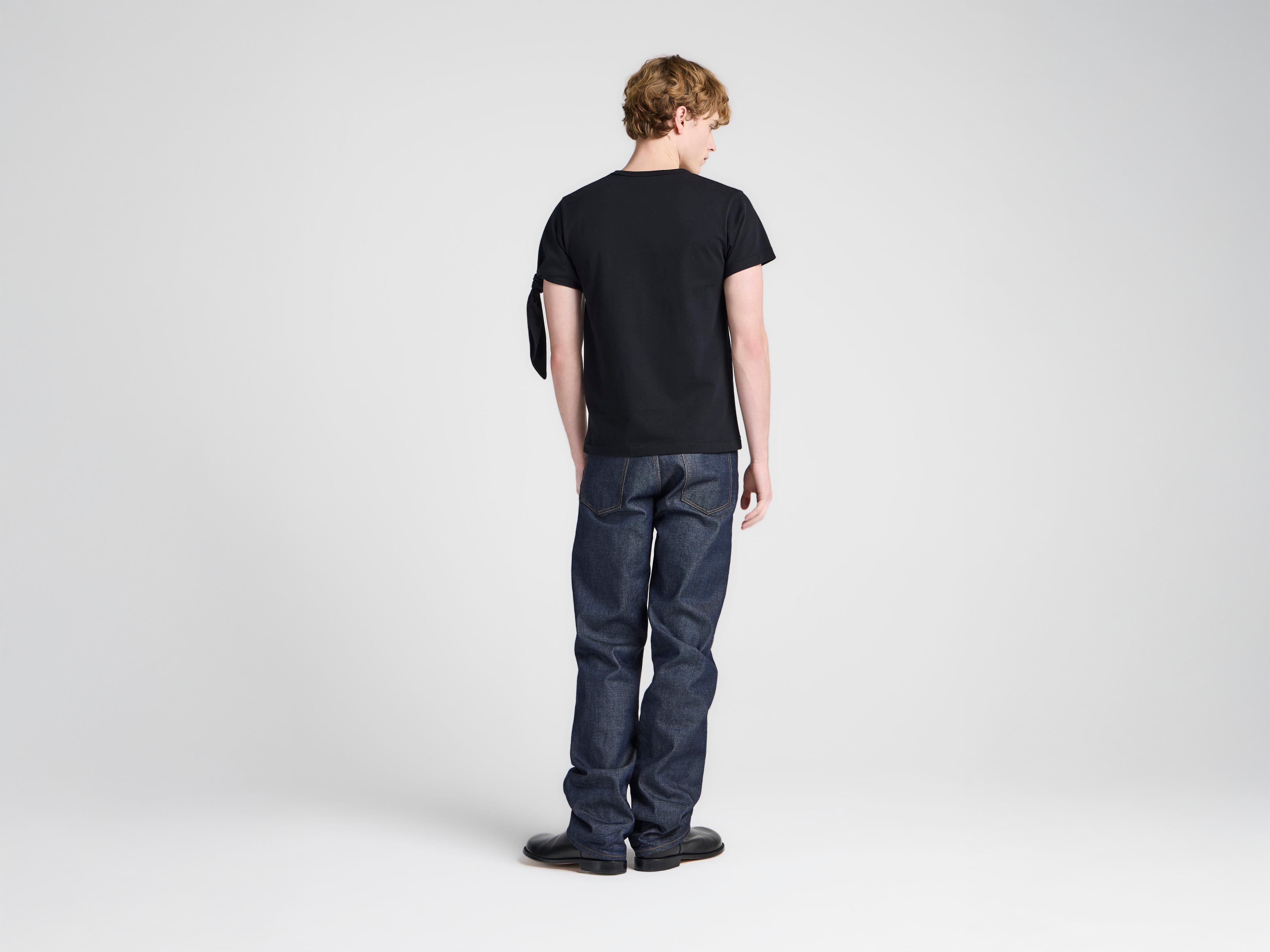 J.W.Anderson Knotted Sleeve T-Shirt Herren Schwarz Jersey