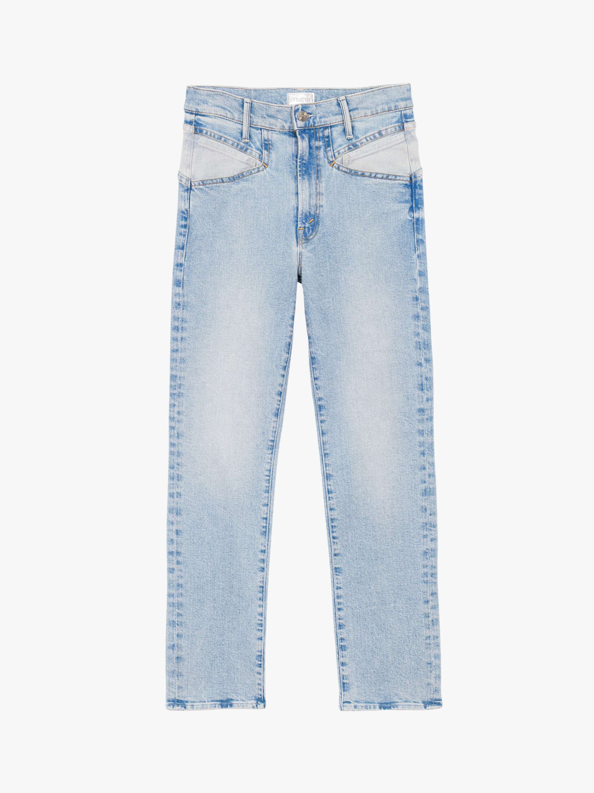 Mother Dazzler Hover Straight Jeans Dancercise Blau