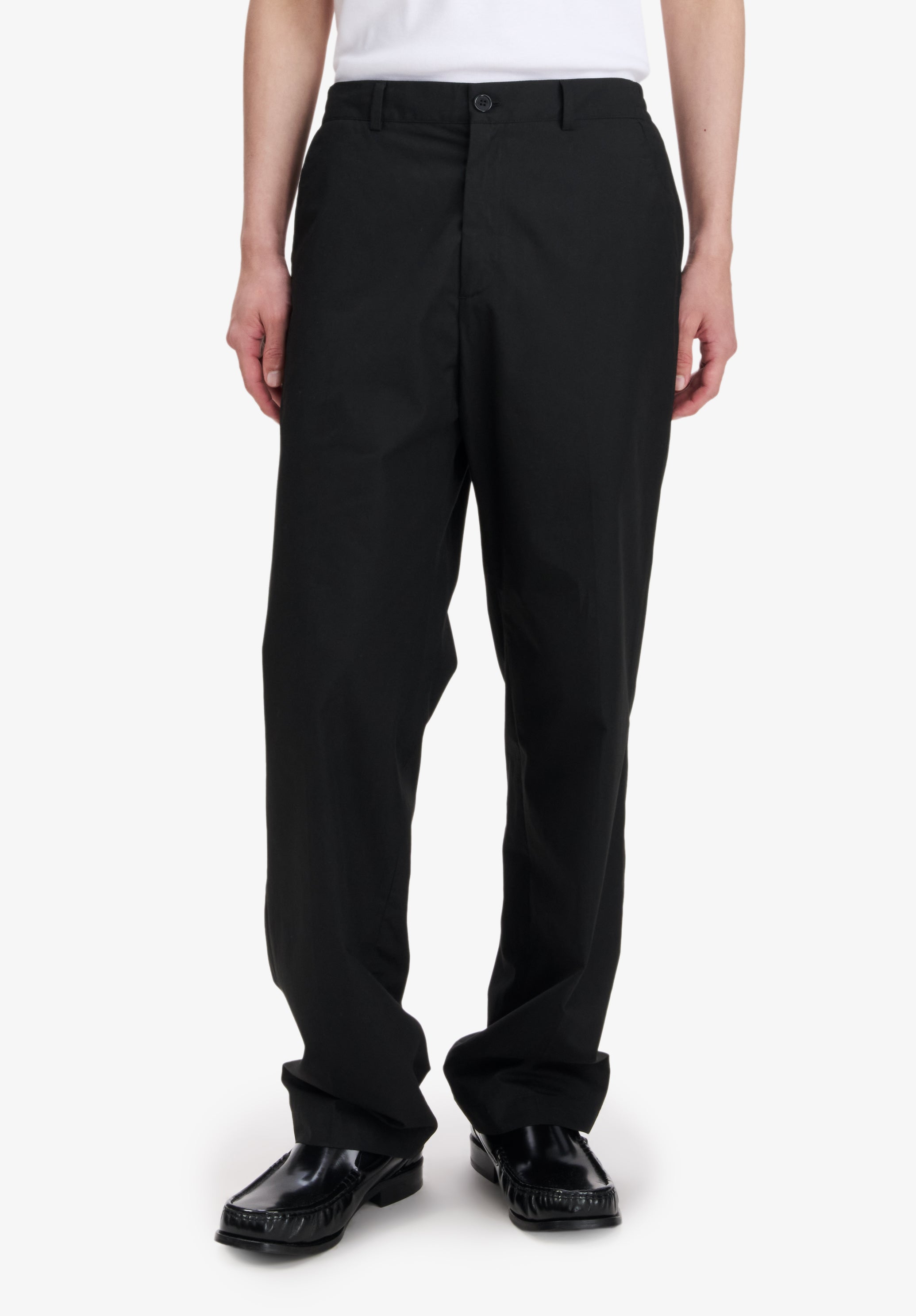 A.P.C. Hose Schwarz Bio-Baumwolle Gerade Gr. 50