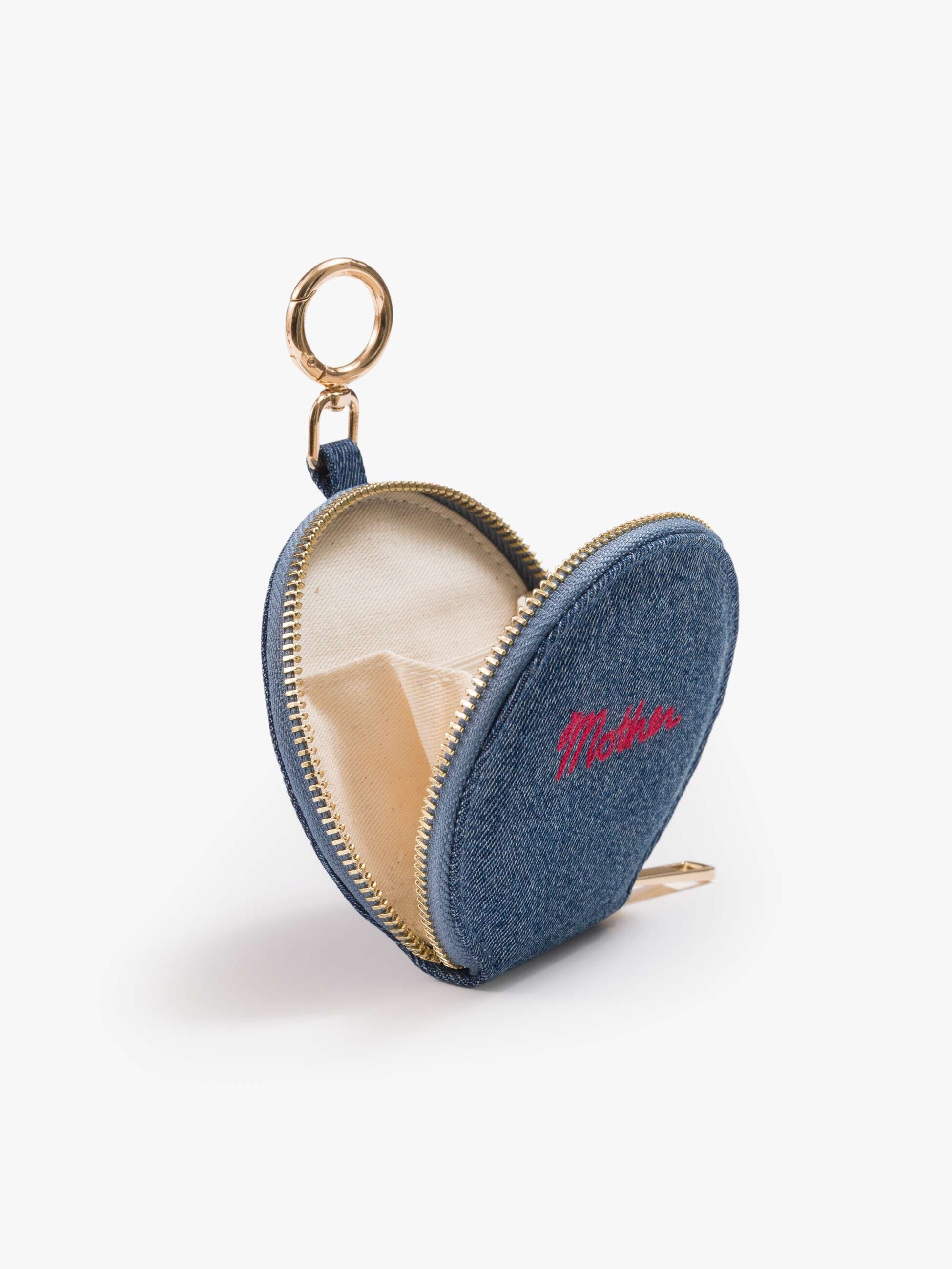Mother The Stash Tasche Malibu Blue Denim 10x10 cm