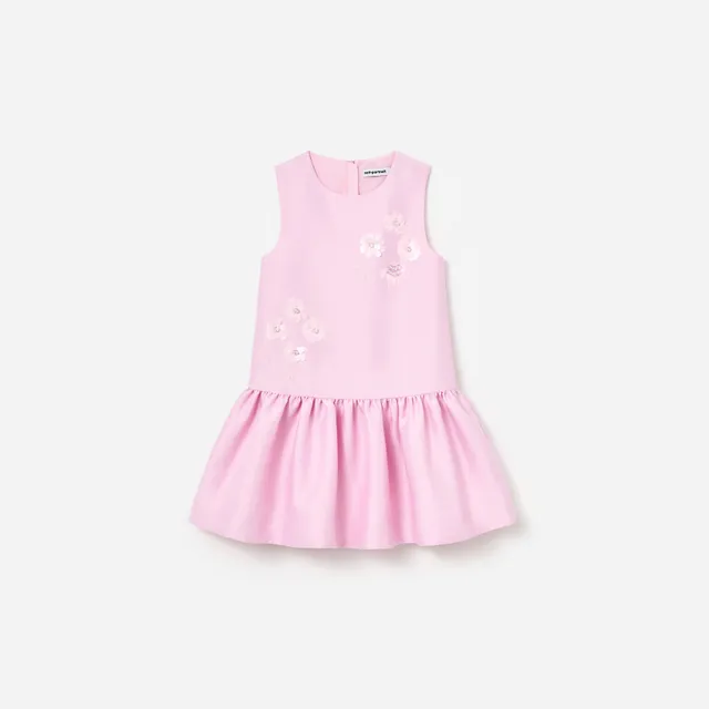 Self Portrait Pink Taffeta Kinderkleid Rosa Pailletten