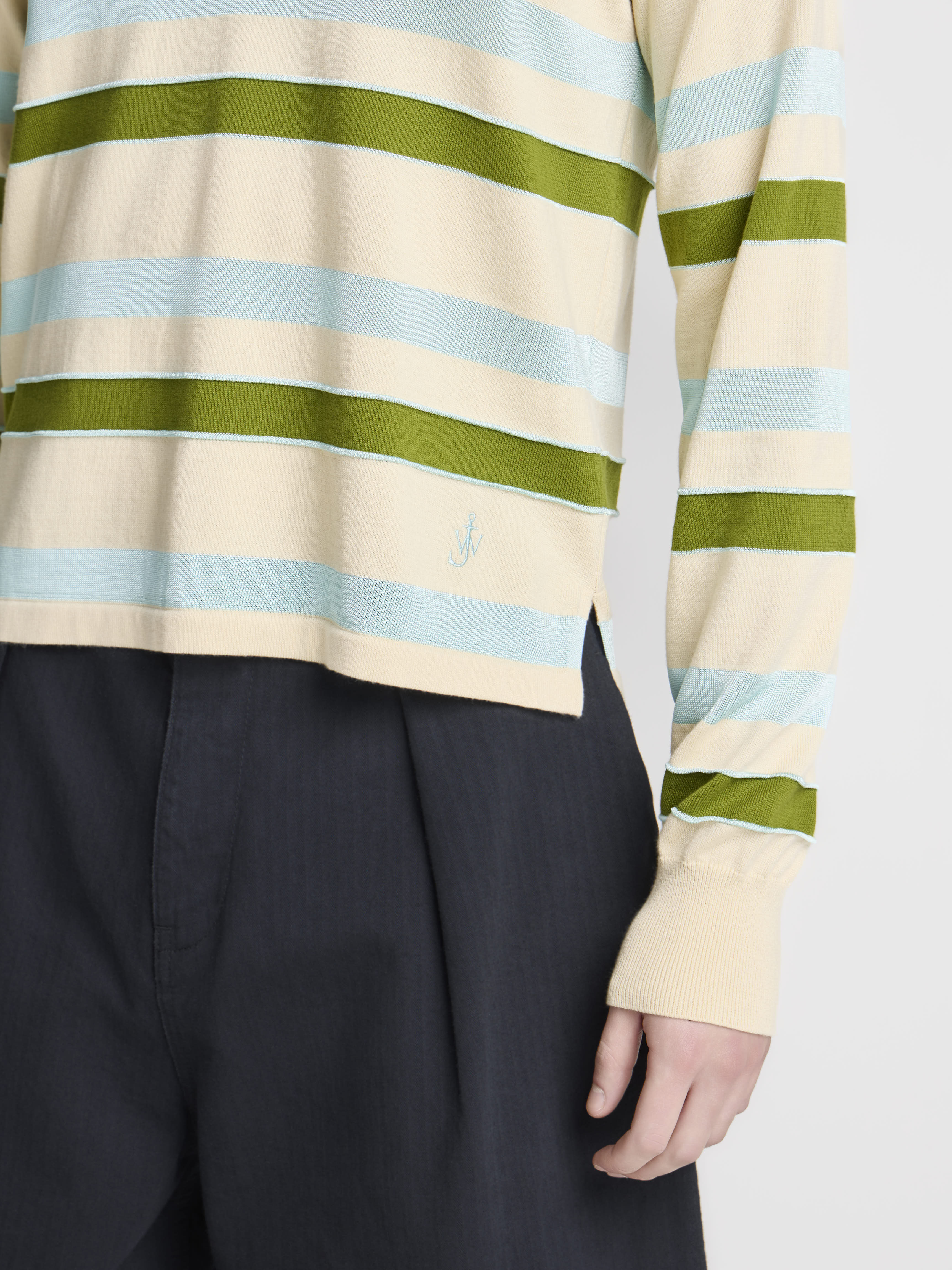J.W.Anderson Rugby Polo Strickpolo Ivory Herren