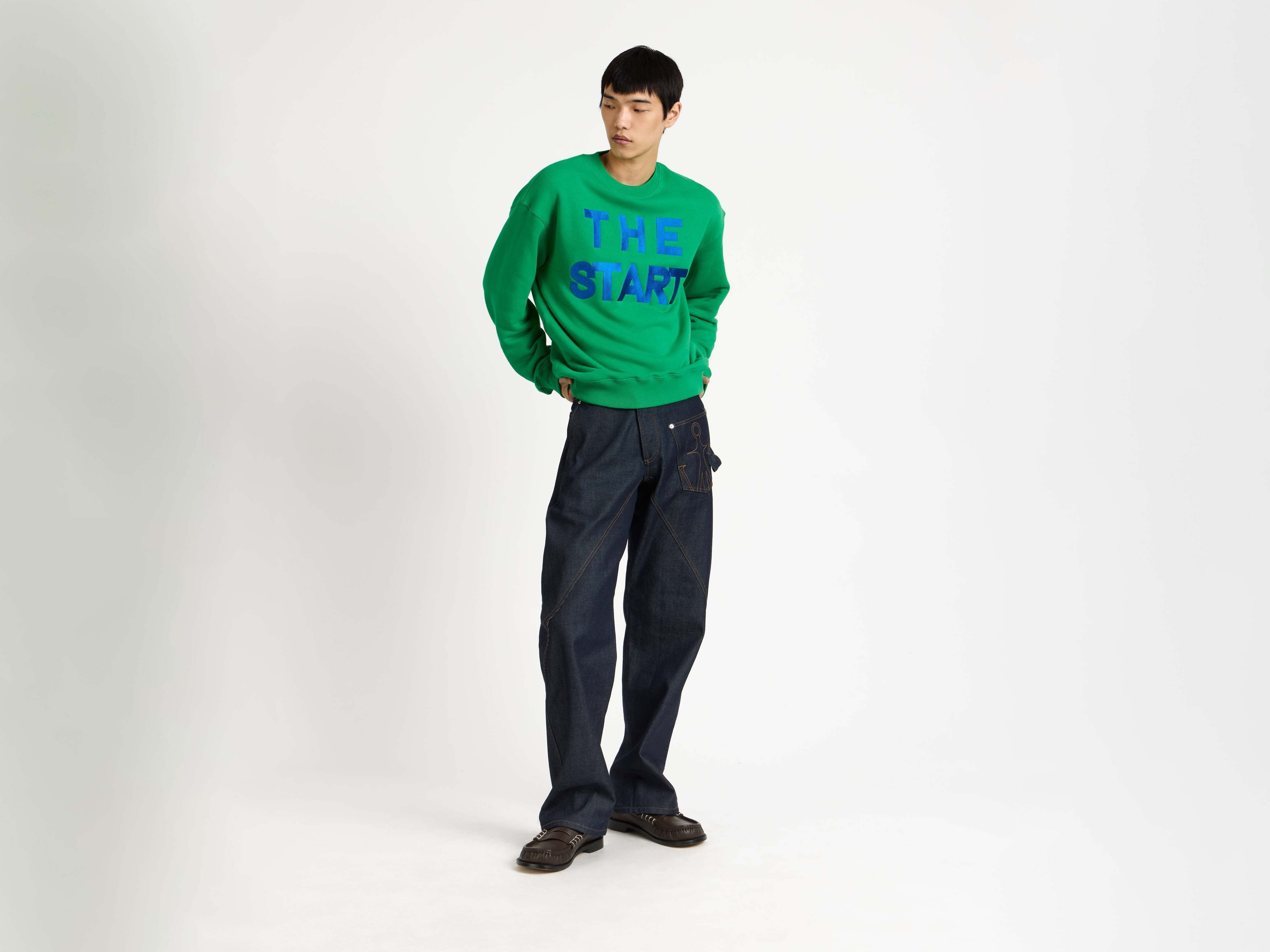 J.W.Anderson The Start Sweatshirt Pullover Hellgrün