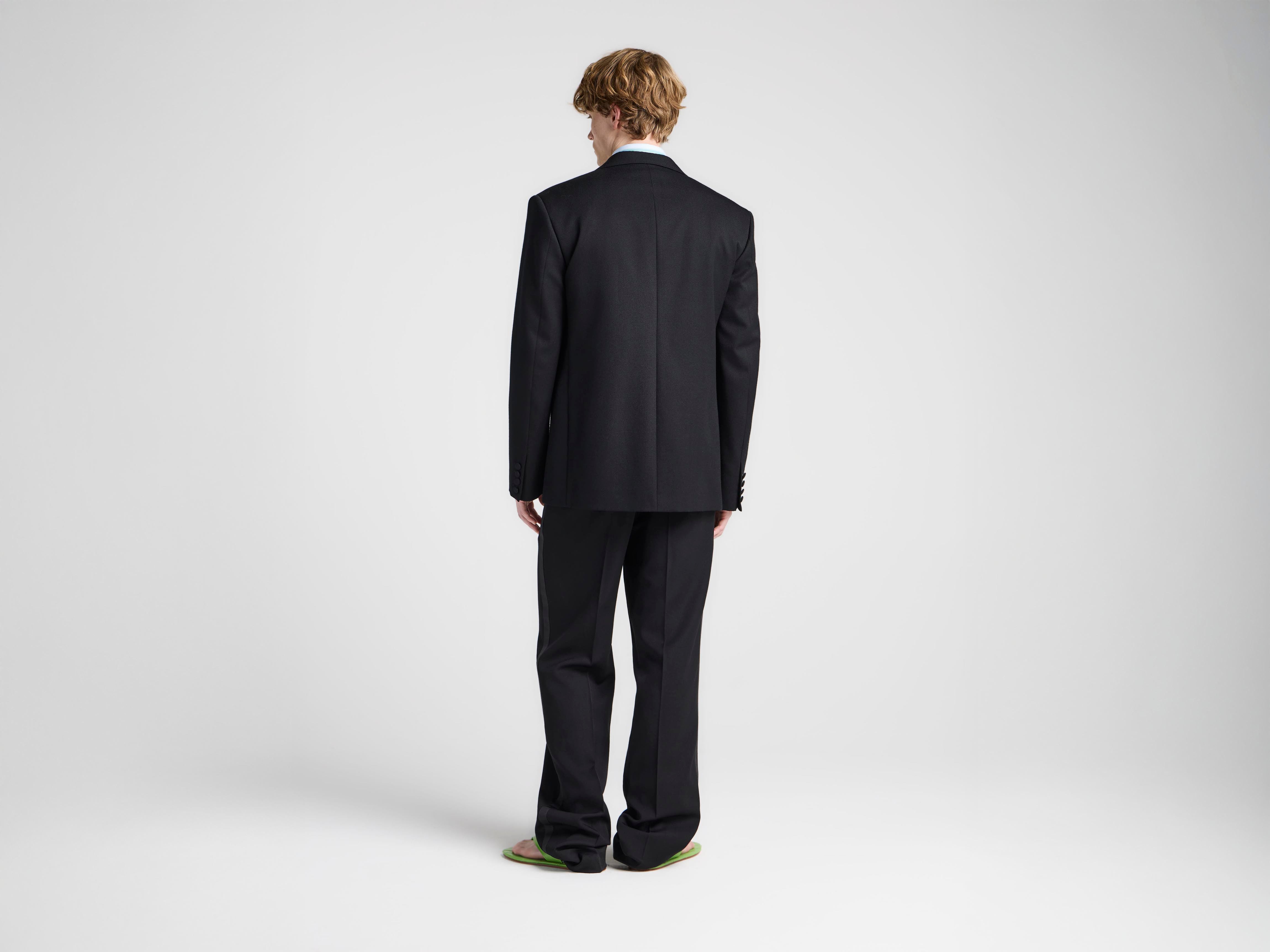 J.W.Anderson Tailored Tuxedo Hose Schwarz Seide Herren