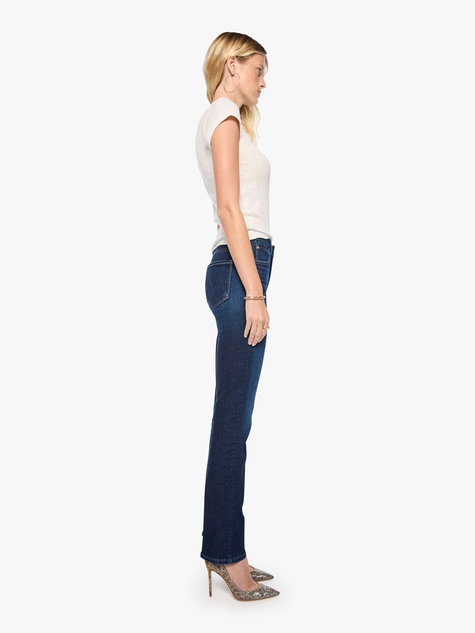 Mother The Rascal Skimp Straight Jeans Hard Stop Honey