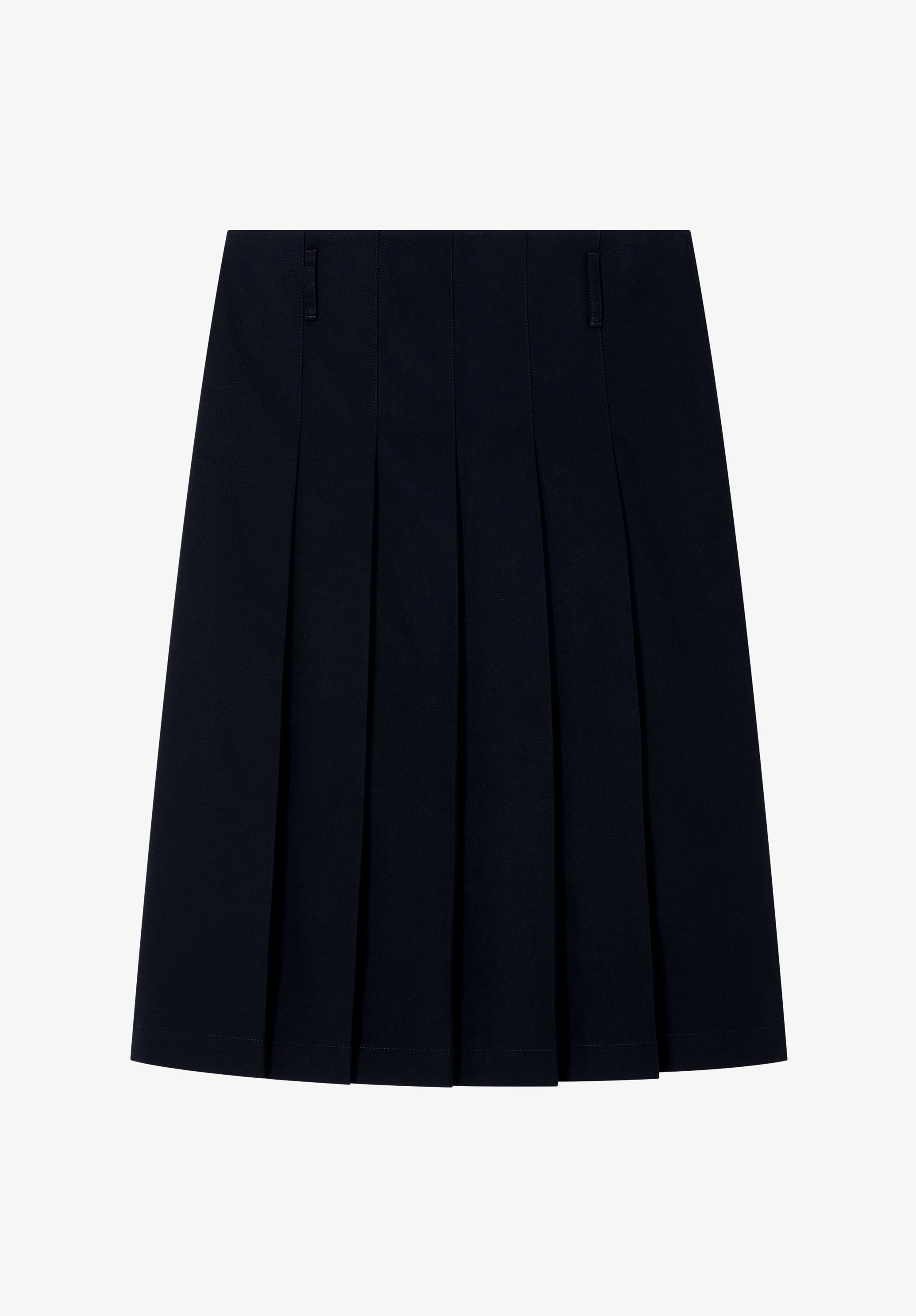 A.P.C. Plisseerock Größe 38 Marineblau Baumwolle