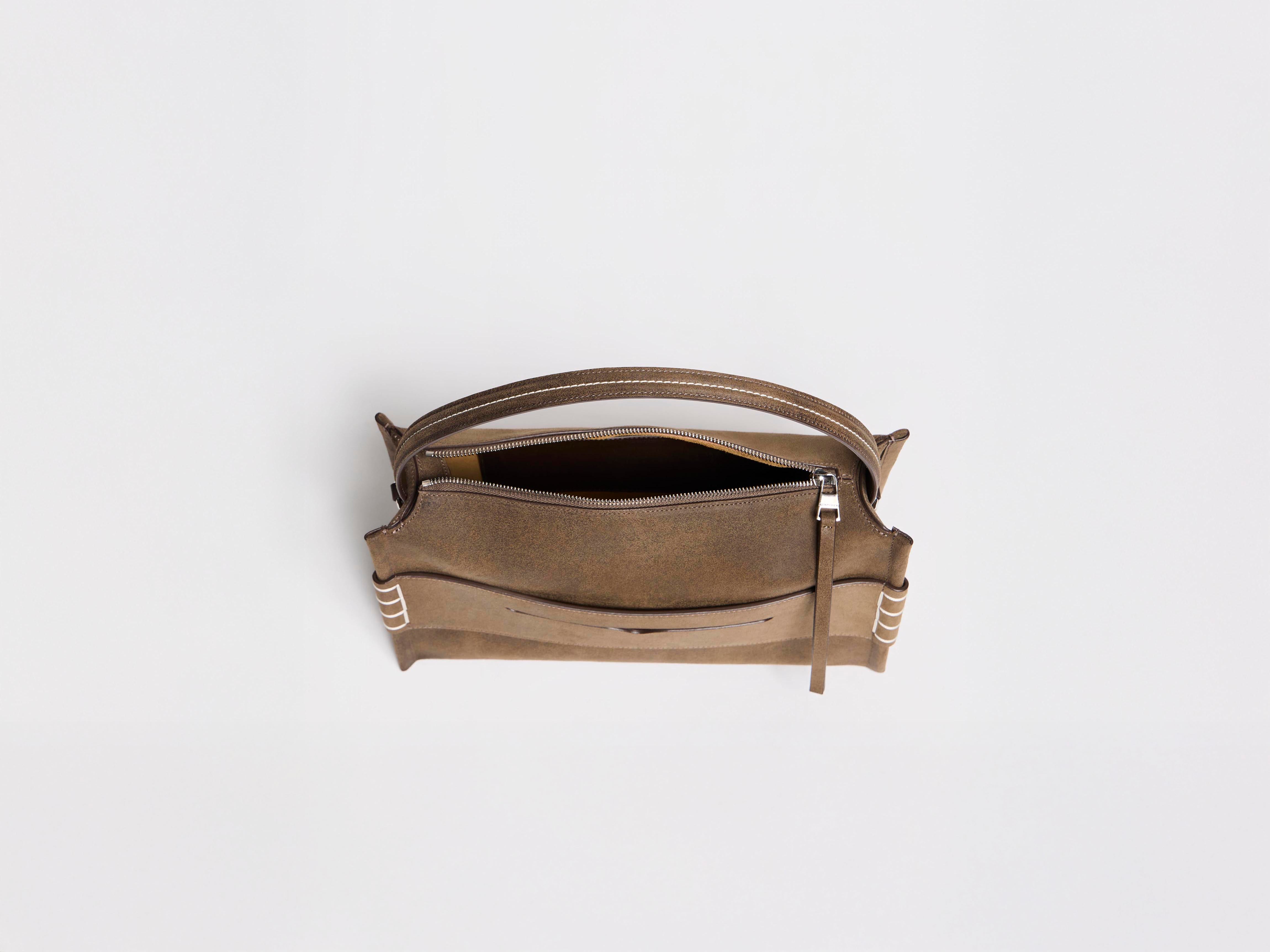 J.W.Anderson Bags Medium Loafer Bag Taupe Kalbsleder