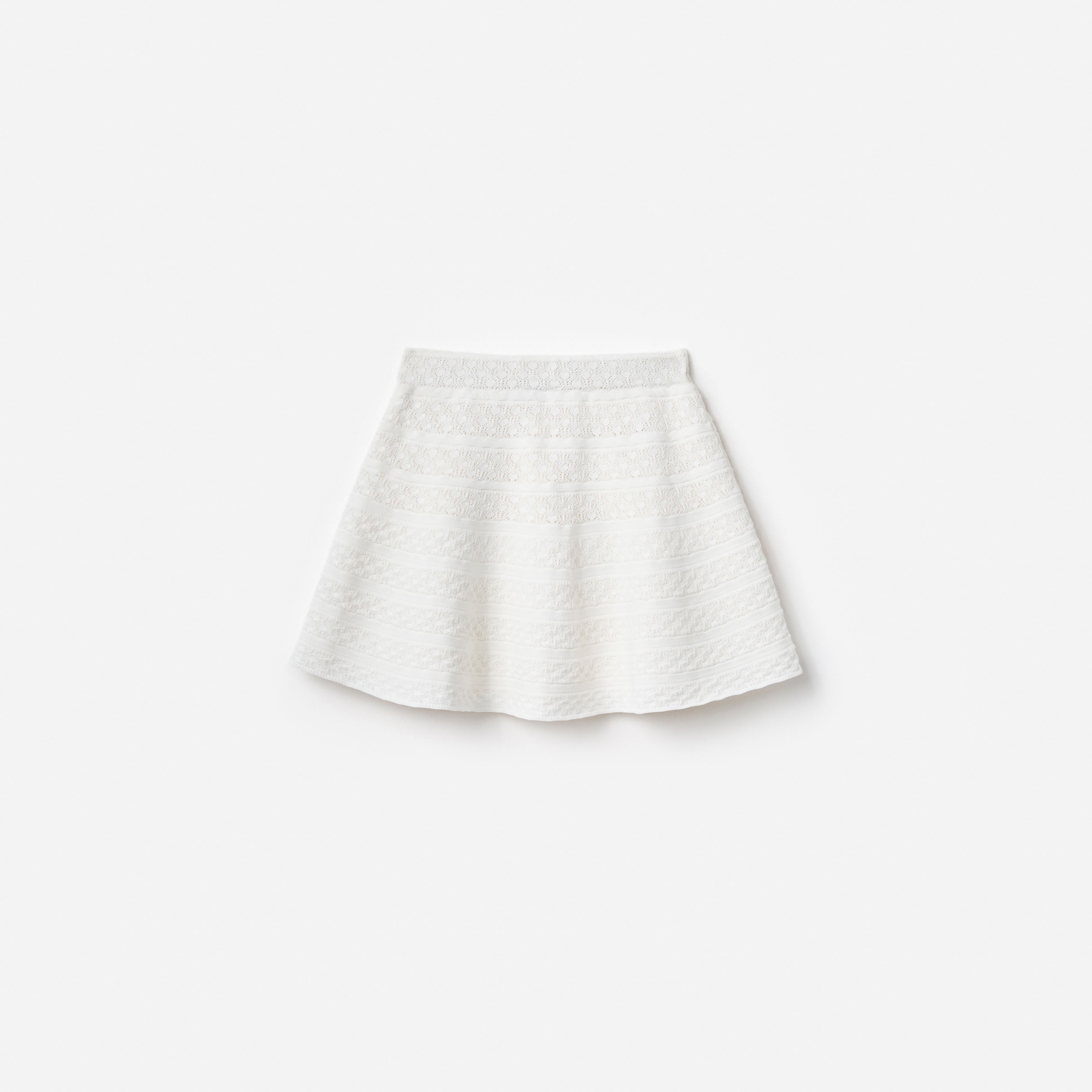 Self Portrait Cream Cherry Strickrock weiß Kinder Kirsche