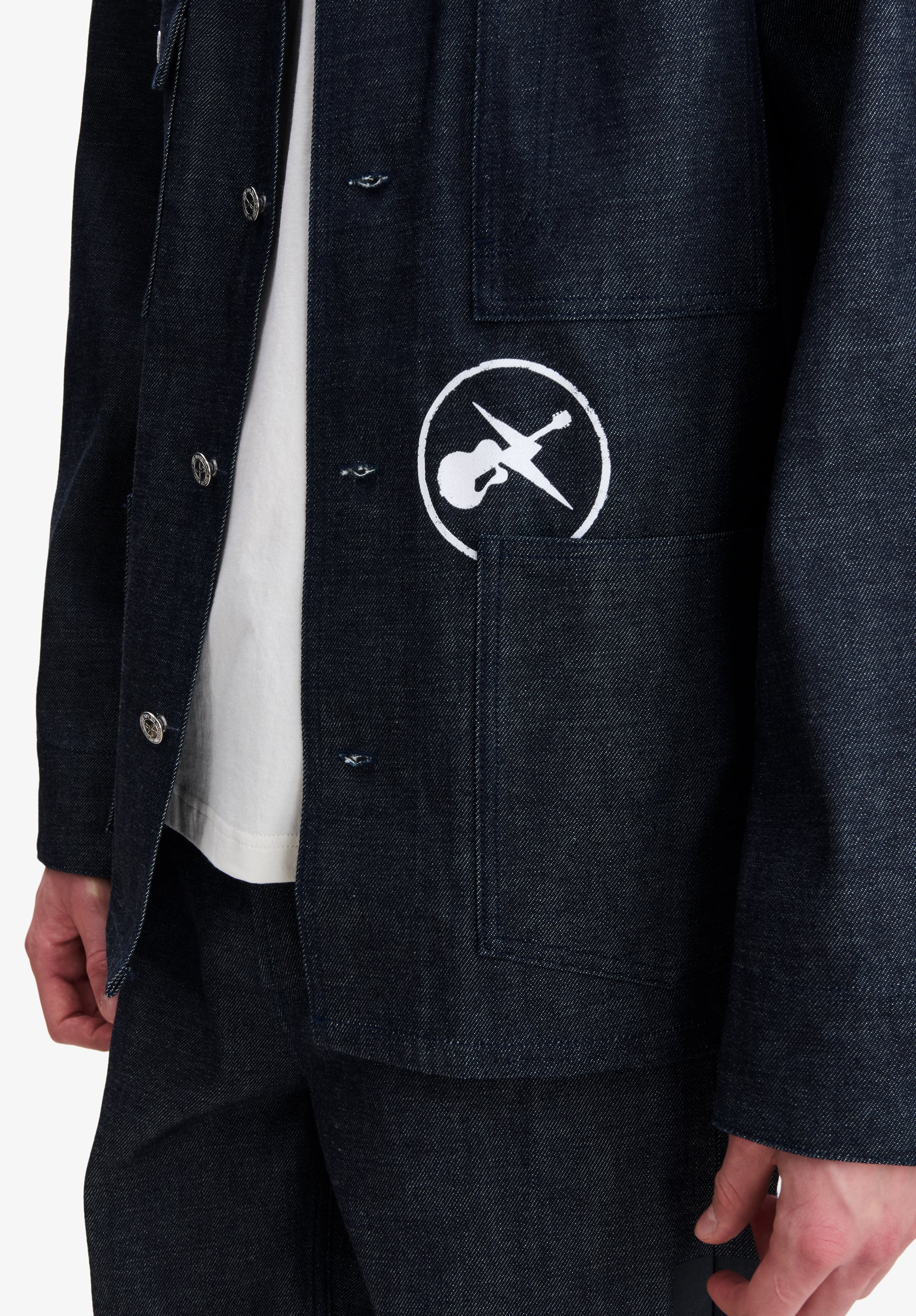 A.P.C. FRGMT Grand Jack Denimjacke Raw Denim Oversize