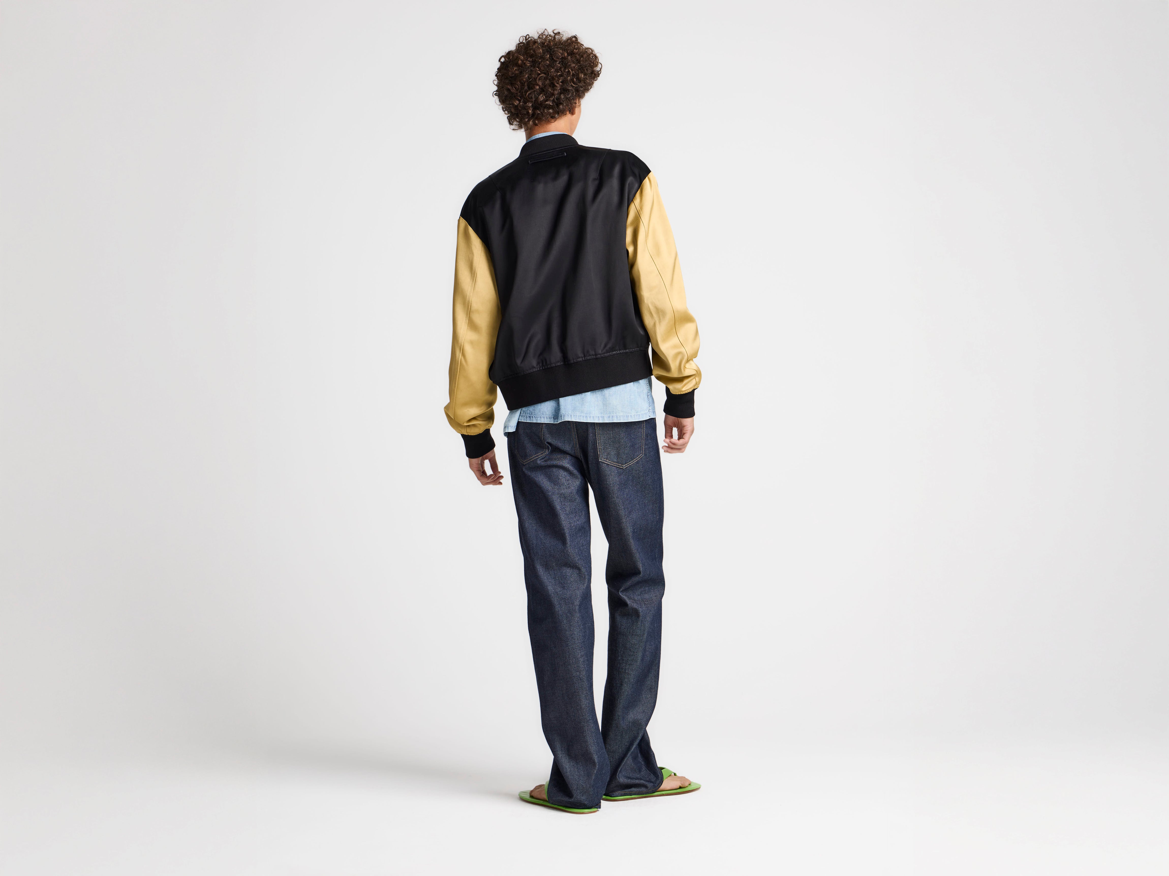 J.W.Anderson Coats Satin Blouson Herren Schwarz Multi