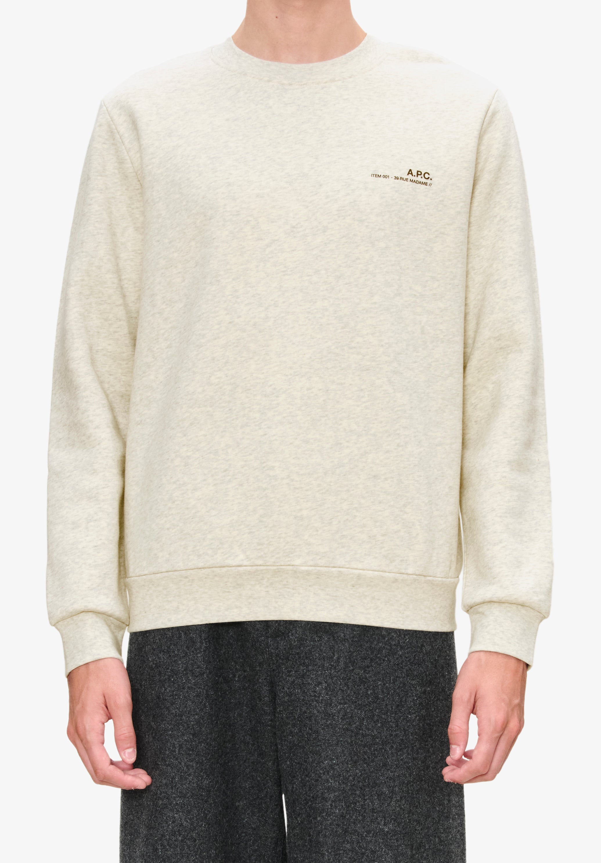 A.P.C. Standard Item Sweatshirt weiß Unisex