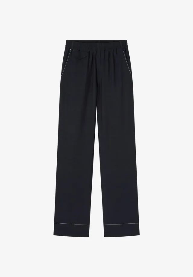 A.P.C. Hose marineblau weit mittelhohe Taille Gr.34-42