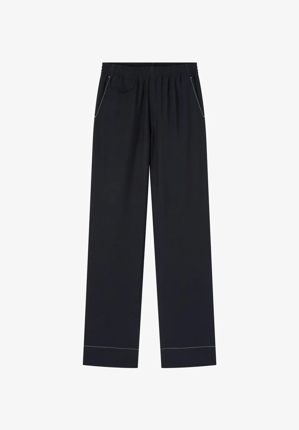 A.P.C. Hose marineblau weit mittelhohe Taille Gr.34-42