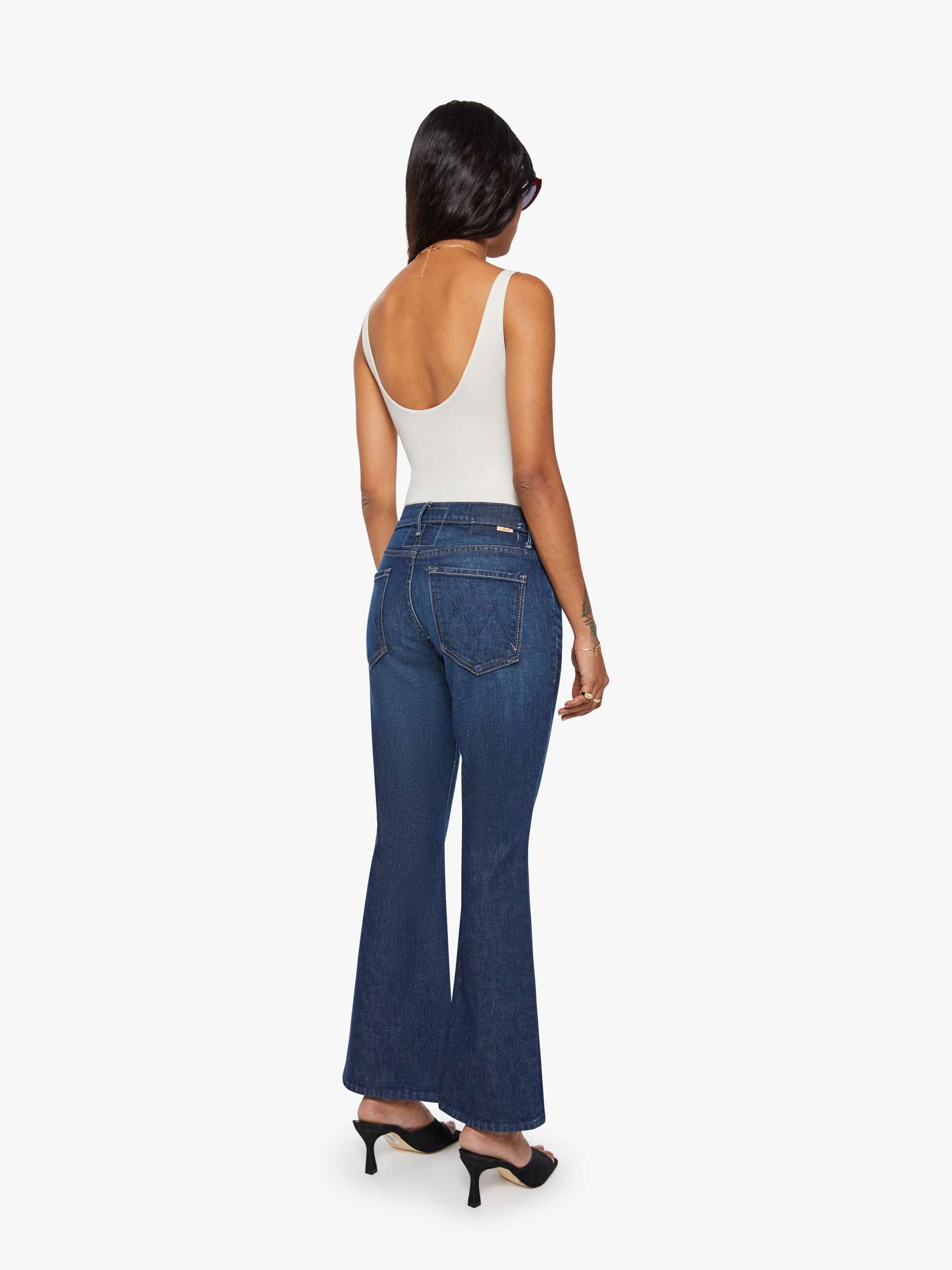 MOTHER Lil Weekender Petite Jeans Kicks And Riffs Blau