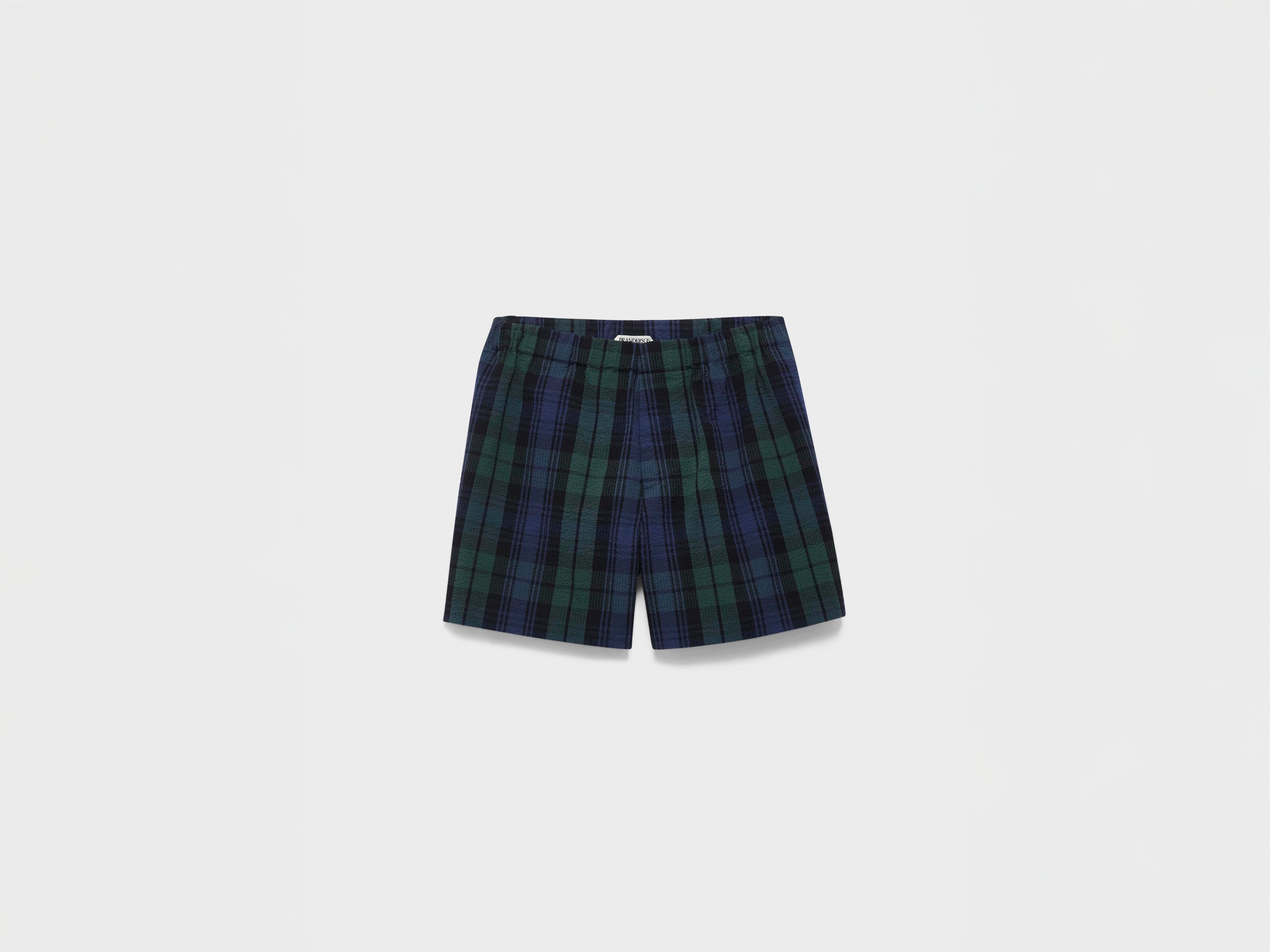 J.W.Anderson Checkered Shorts Herren Navy Grün