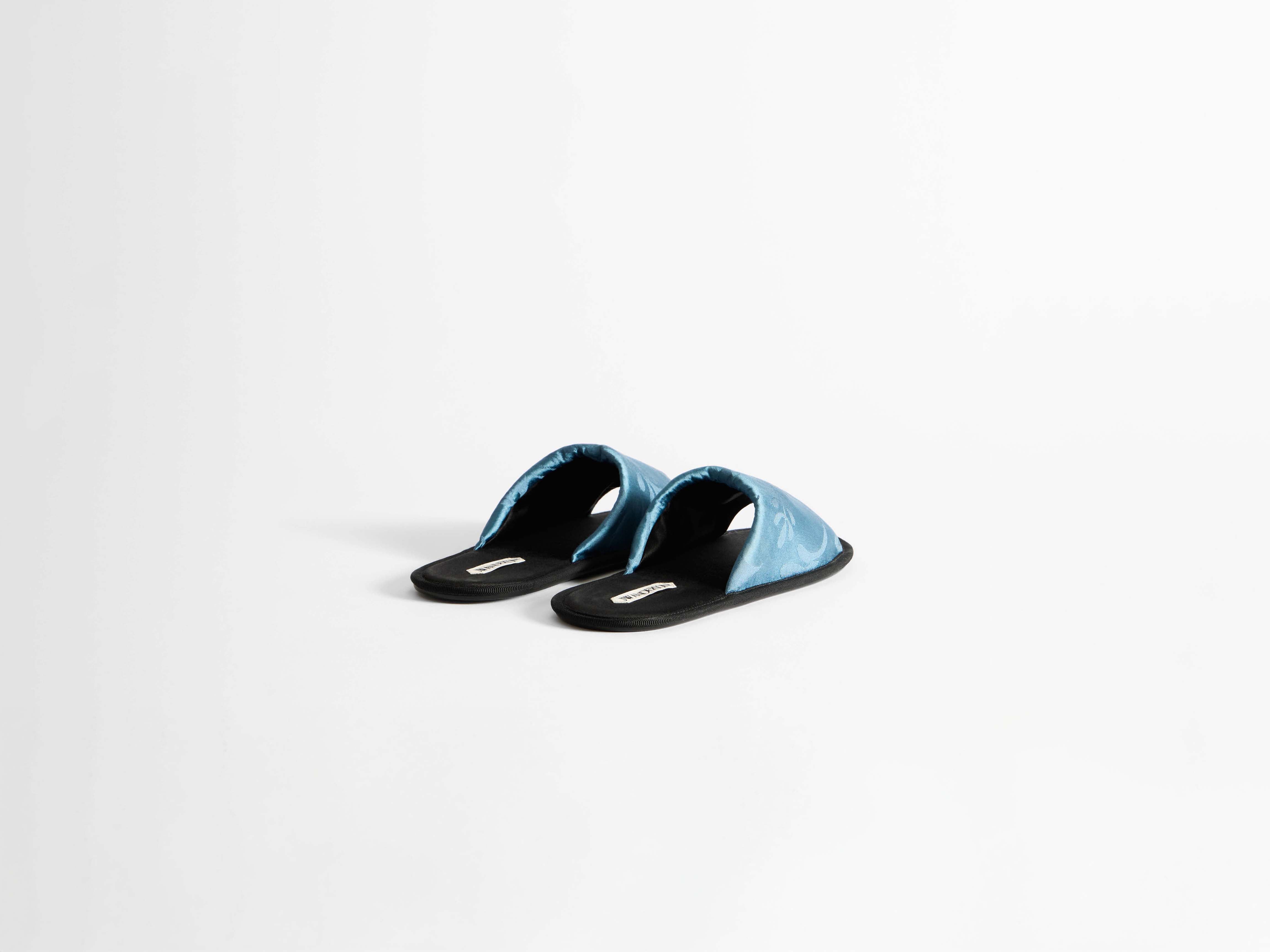 J.W.Anderson Shoes Open Toe Slides Damen Airforce Blue Seide
