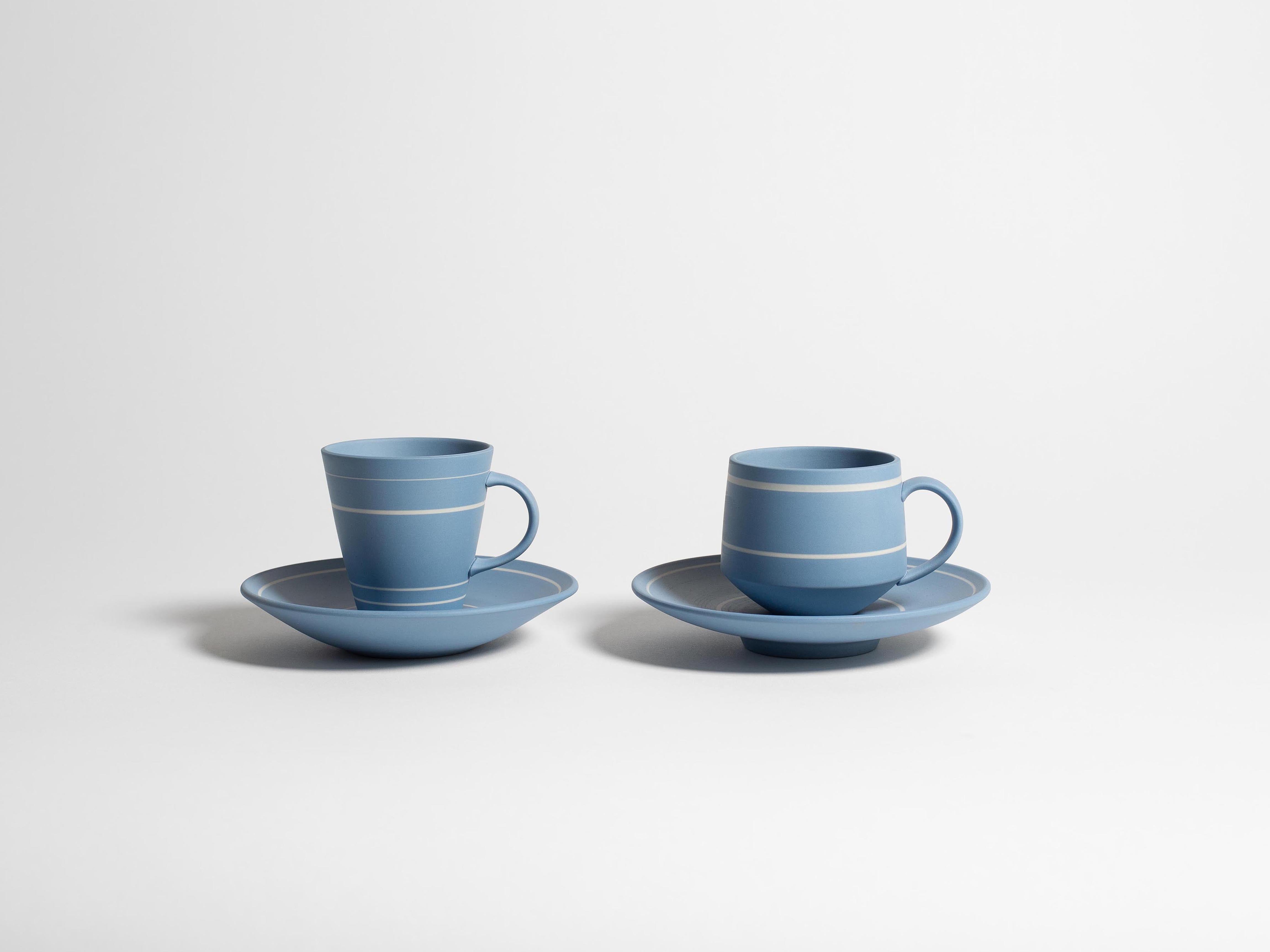J.W.Anderson Tableware Kaffeetasse Untertasse Hellblau Wedgwood