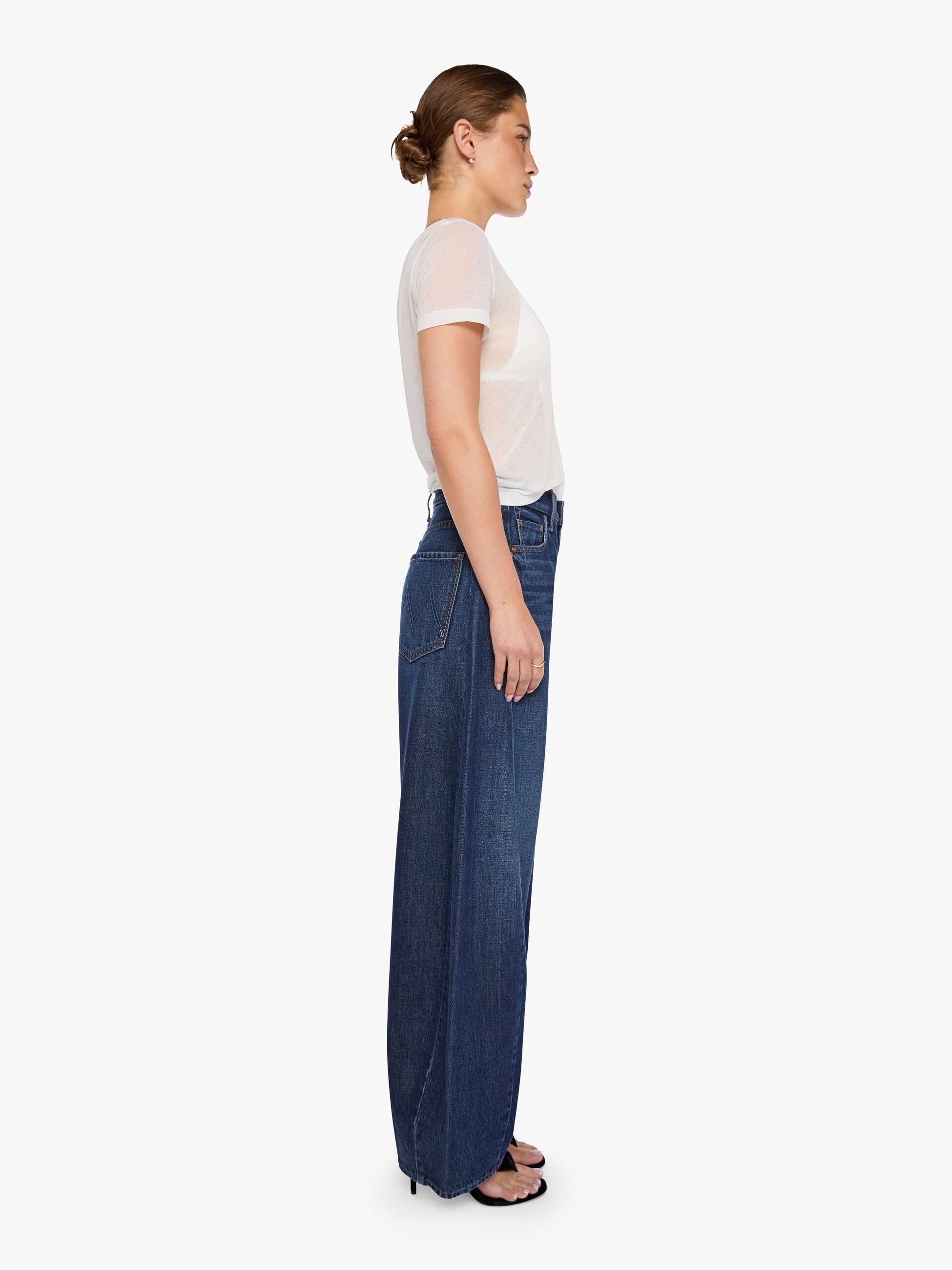 Mother Snacks Spoonful Wide Leg Jeans Fresh Squeezed