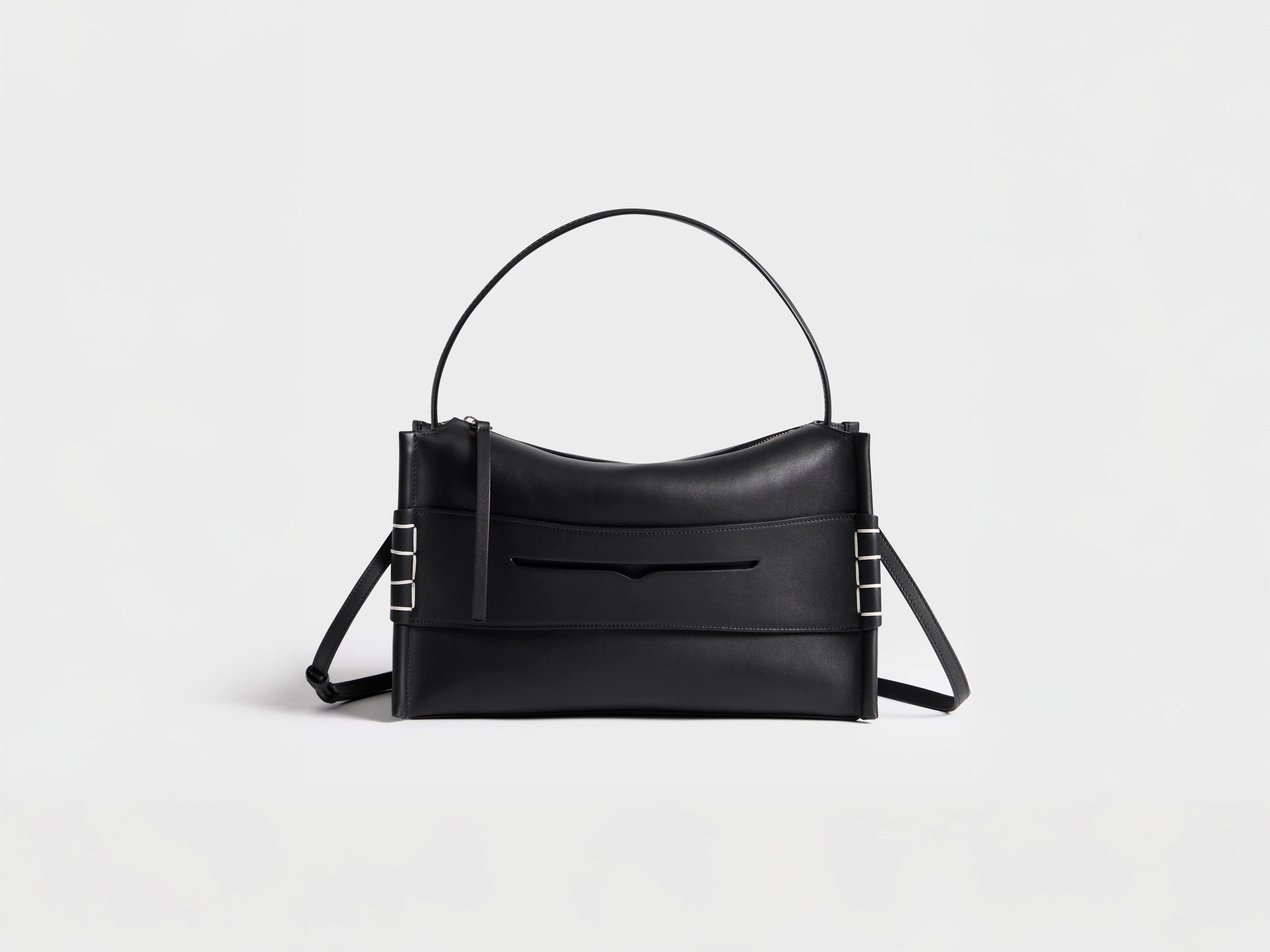 J.W.Anderson Bags Medium Loafer Bag Handtasche Schwarz Leder