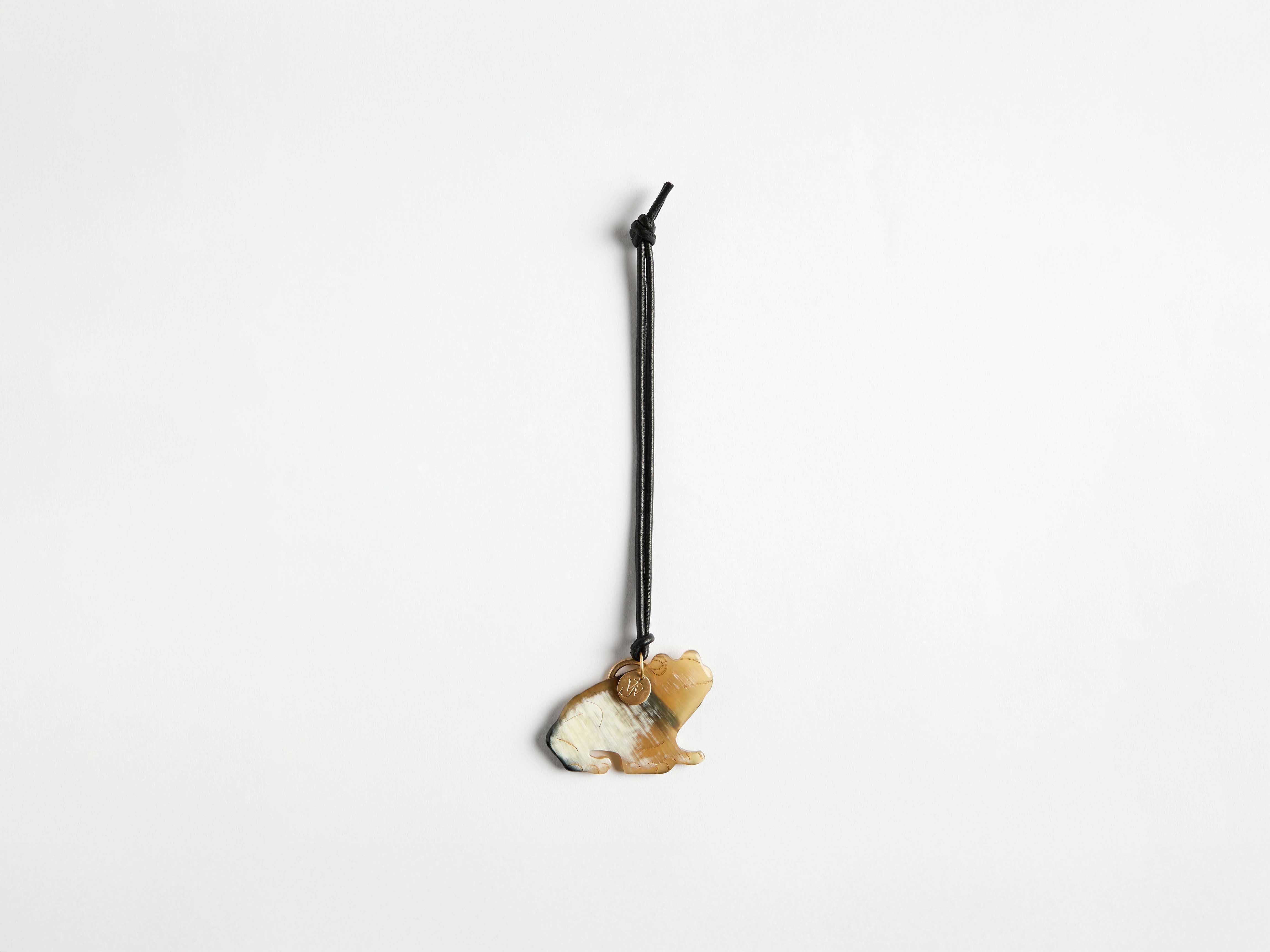 J.W.Anderson Horn Frosch Taschenanhänger Charm Gold