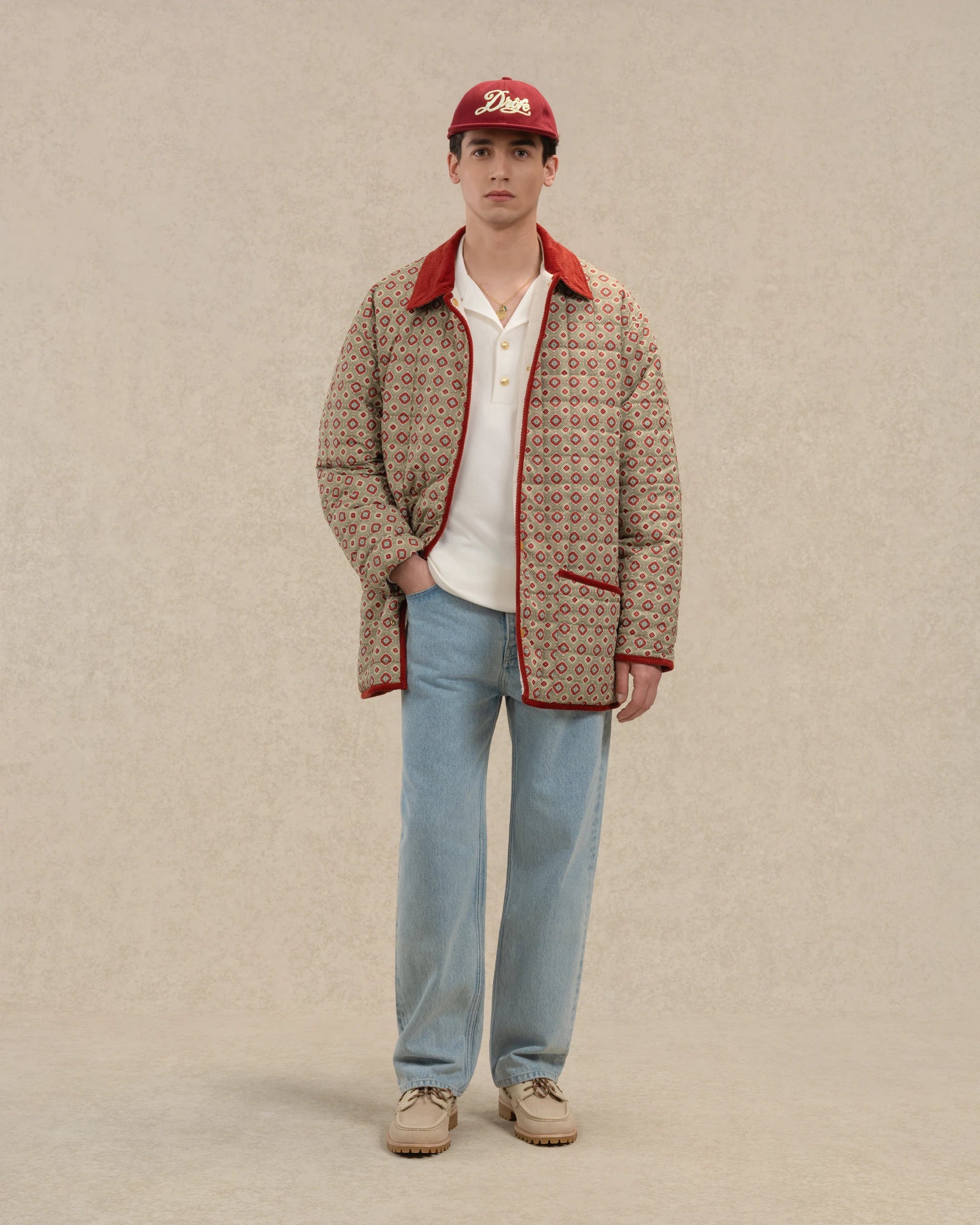 Drôle De Monsieur Veste Réversible Wendejacke offwhite Stepp