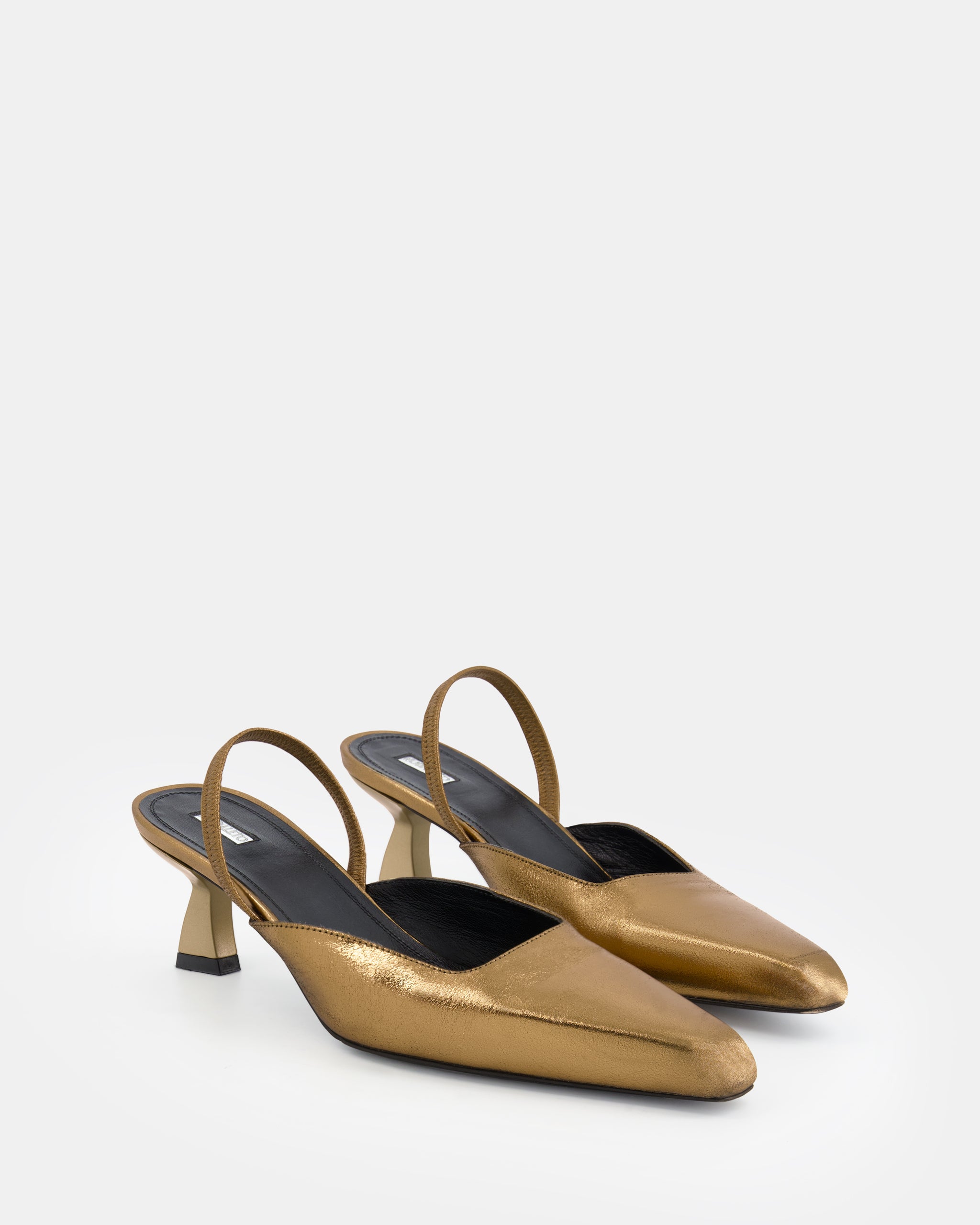 Nodaleto Dona Sling Back 50 Pumps Bronze Crackle 5cm