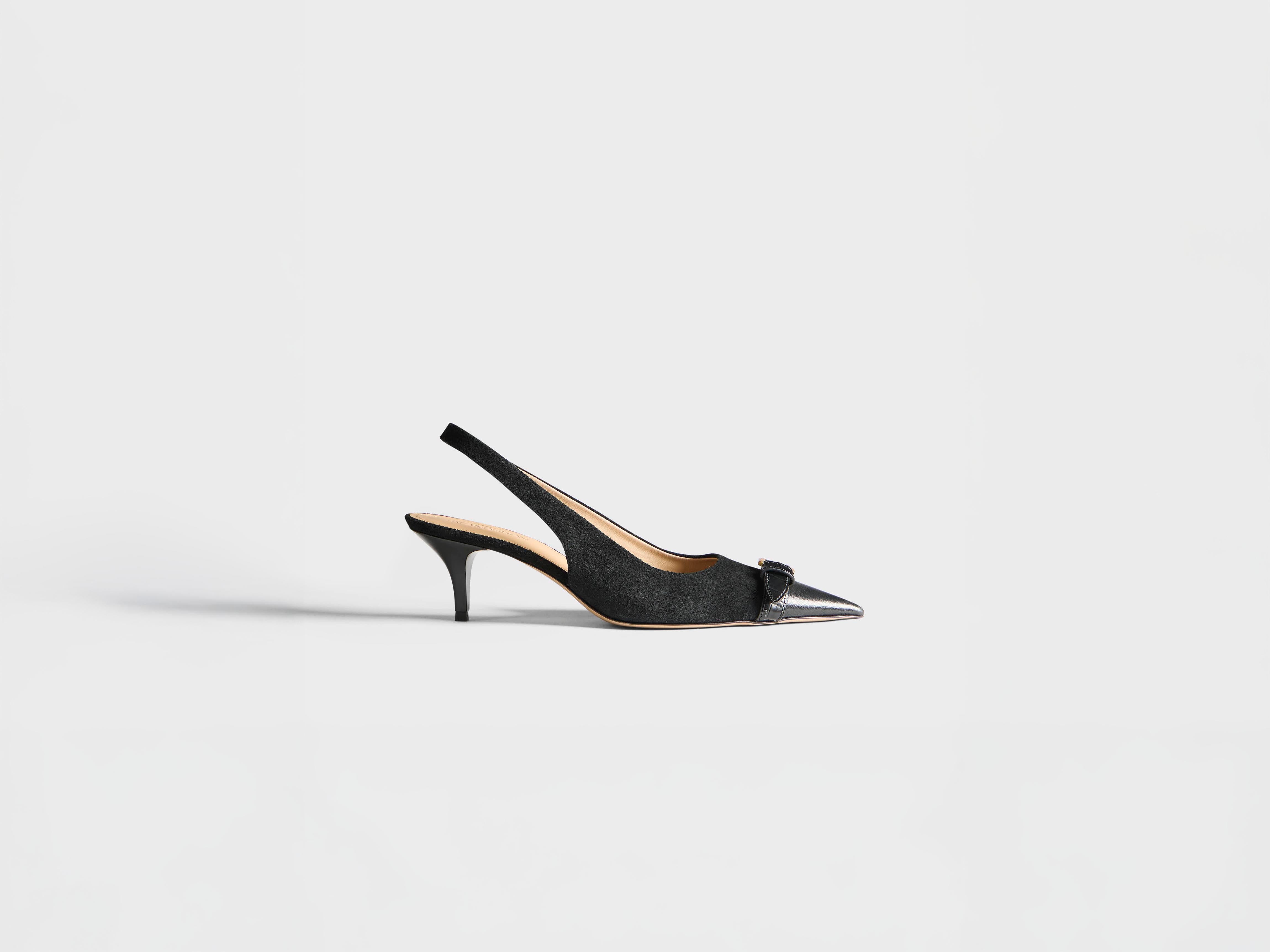 J.W.Anderson Heeled Buckle Sling Back Pumps Schwarz 38