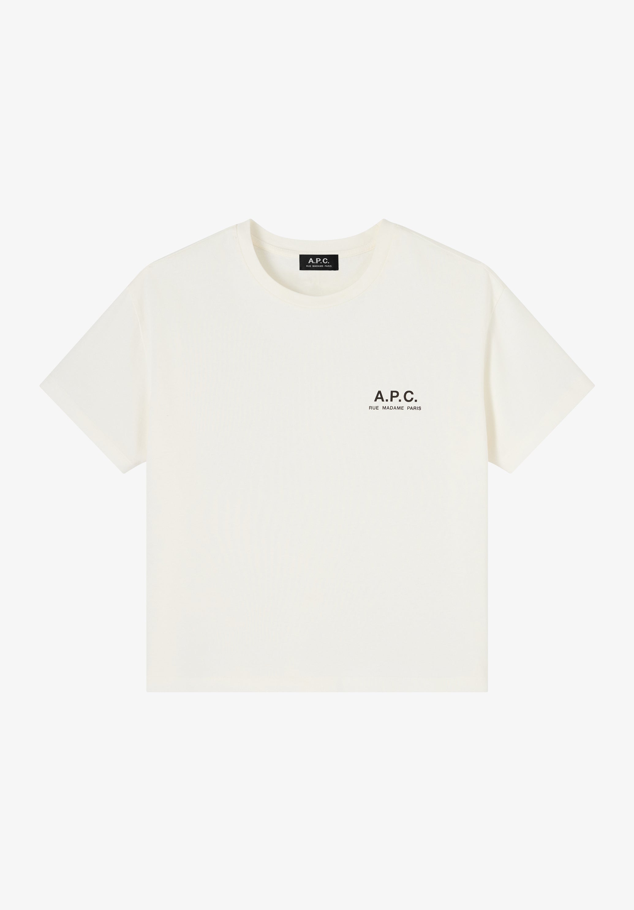 A.P.C. Rue Madame T-Shirt cremeweiß Bio-Baumwolle