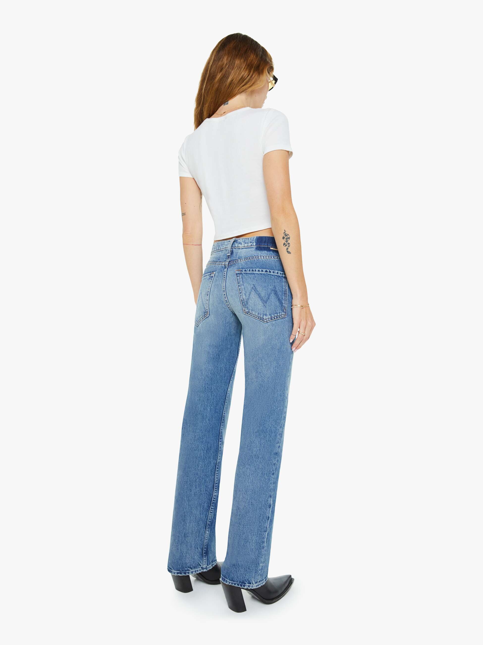 Mother The Reifler Jeans Early Blue Mittelblau Straight