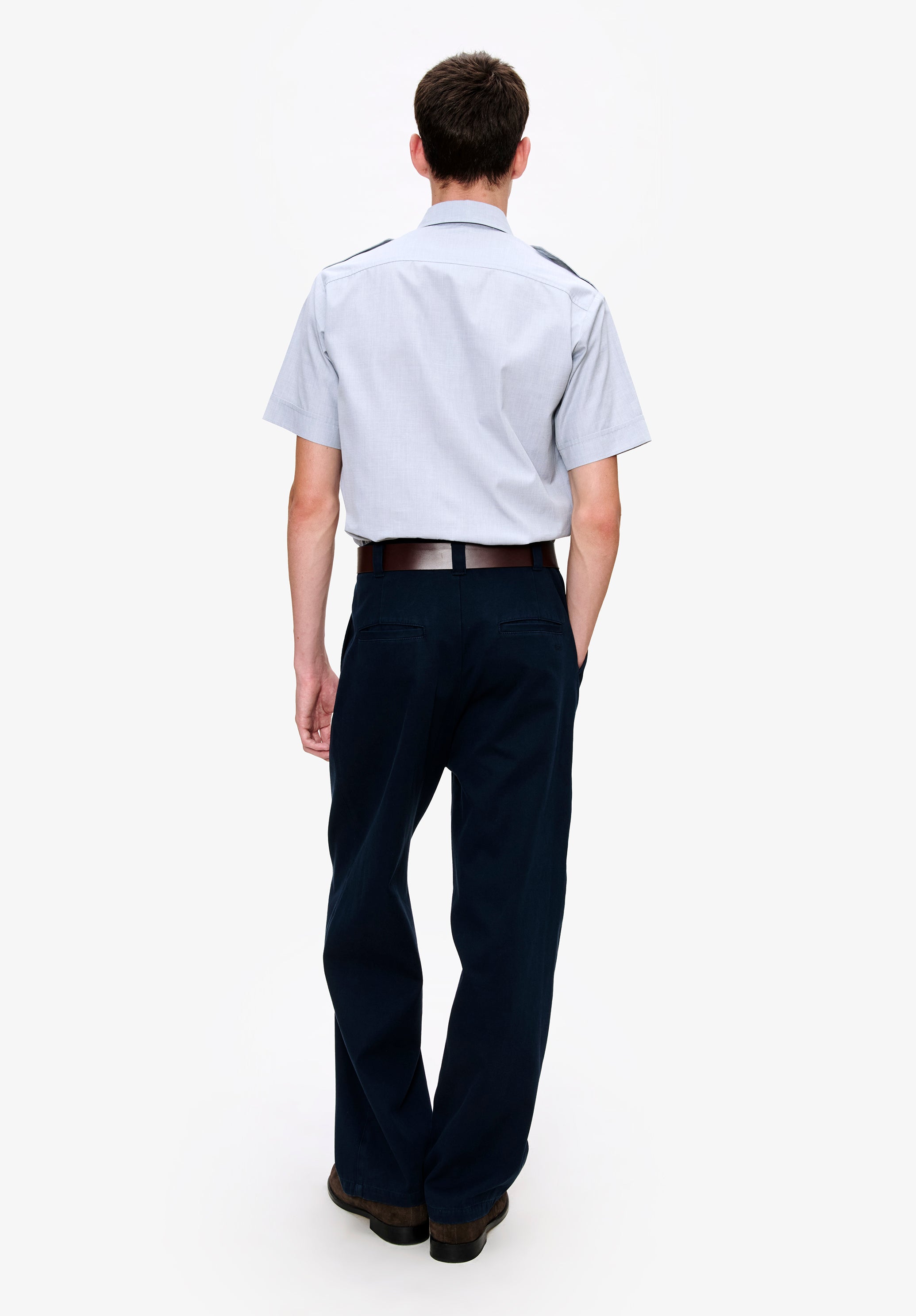 A.P.C. Miles Hemd Baumwolle grau