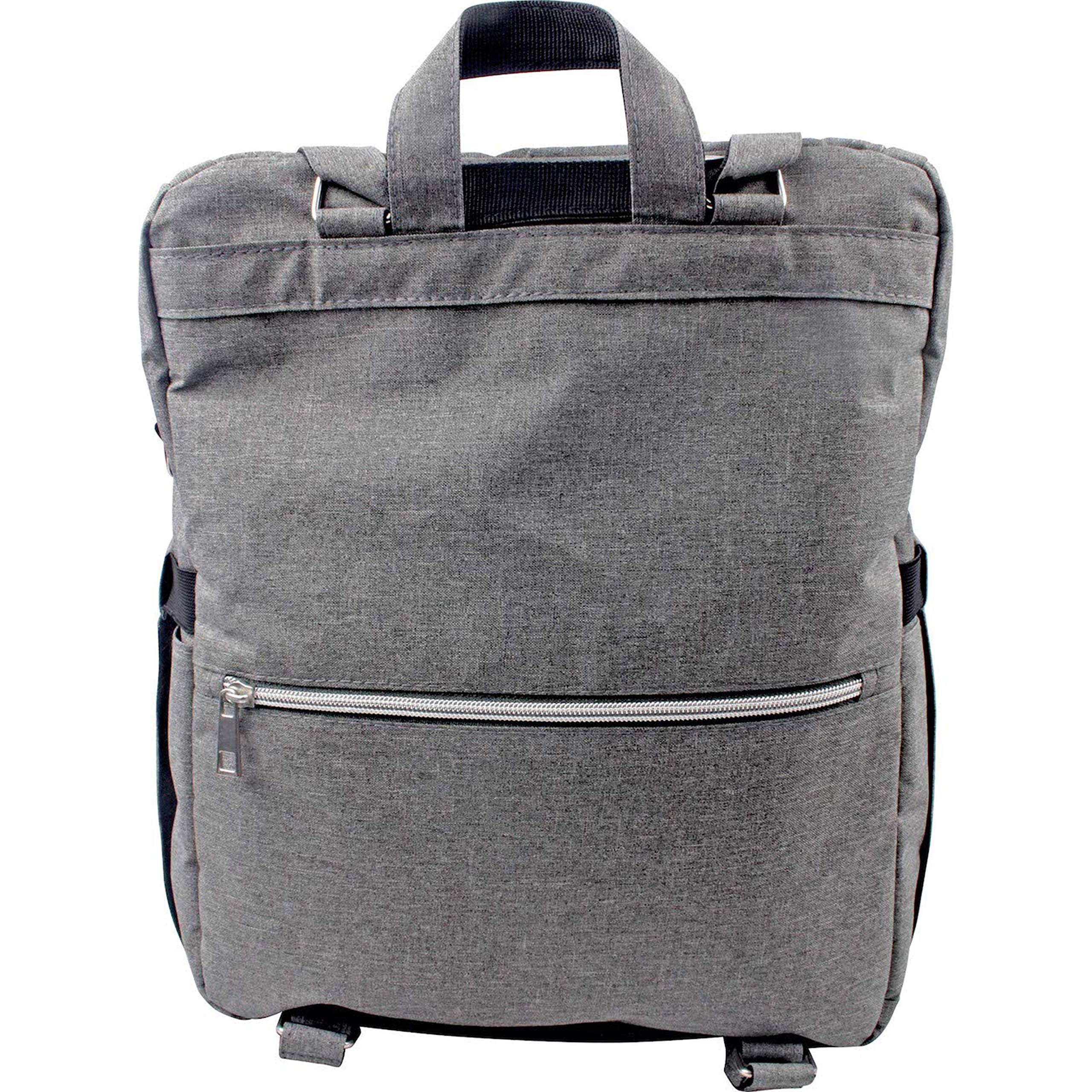 Dooky 2-in-1 Wickeltasche Rucksack Grau Melange 11 Fächer