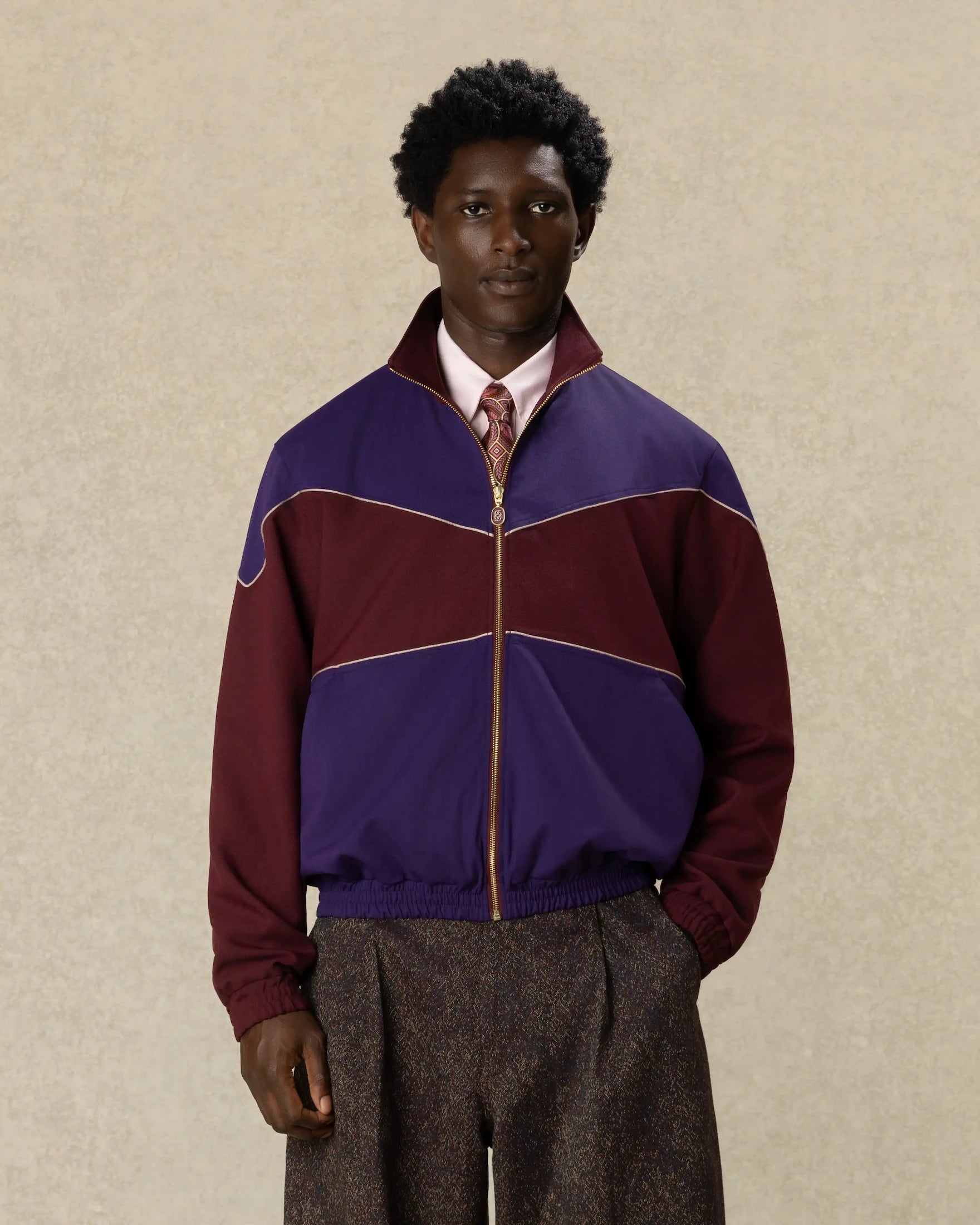 Drôle De Monsieur Trackjacket Twill Two Tone Jacke Lila