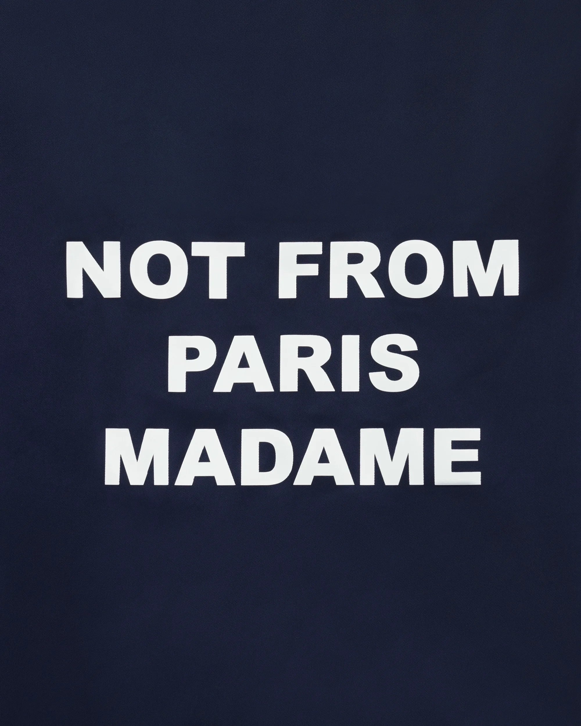 Drôle De Monsieur Parka Slogan Parka Navy Nylon