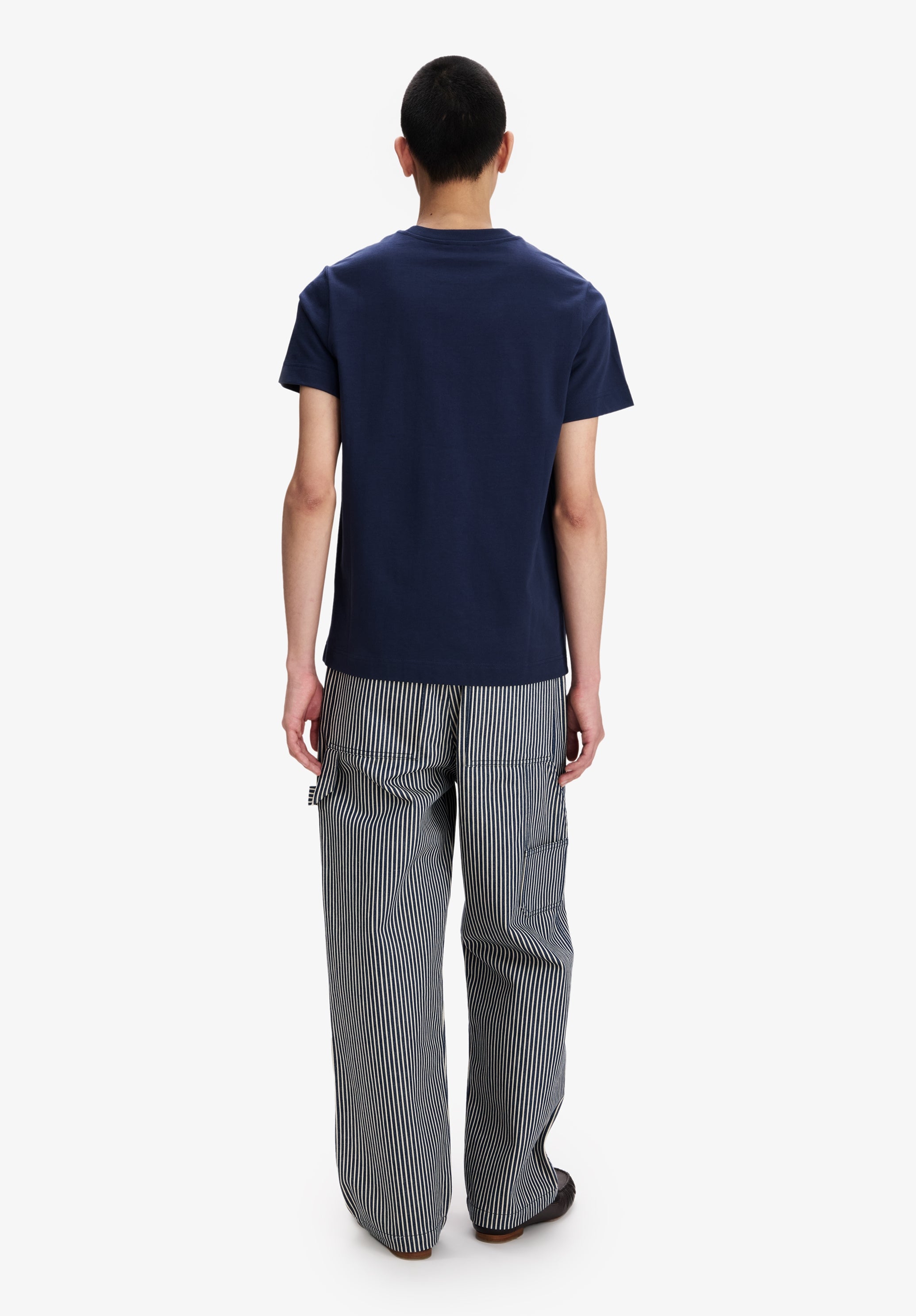 A.P.C. T-Shirt Bio-Baumwolle Dunkelblau Kurzarm
