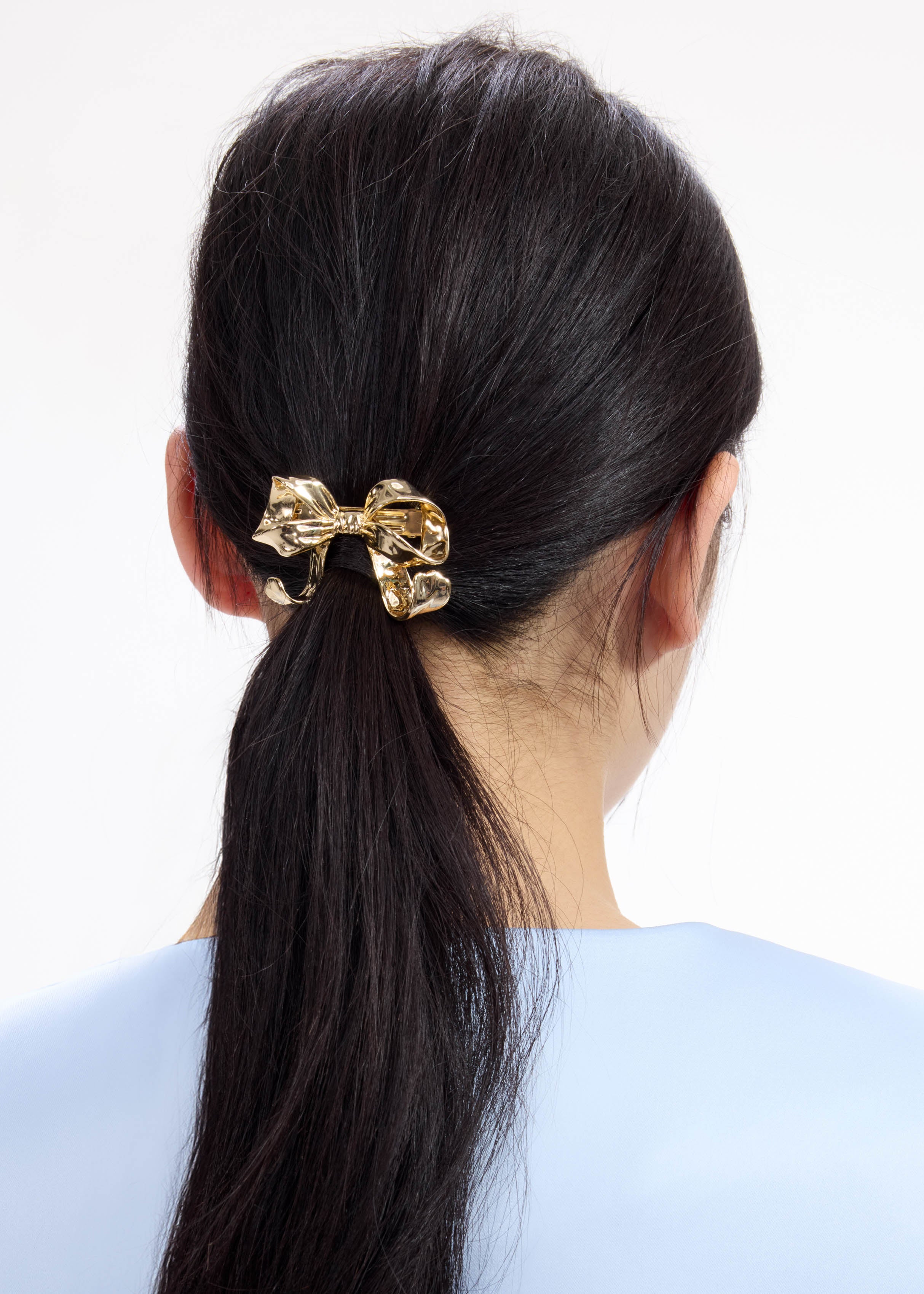 Self Portrait Gold Bow Hair Clip Haarspange Gold Messing