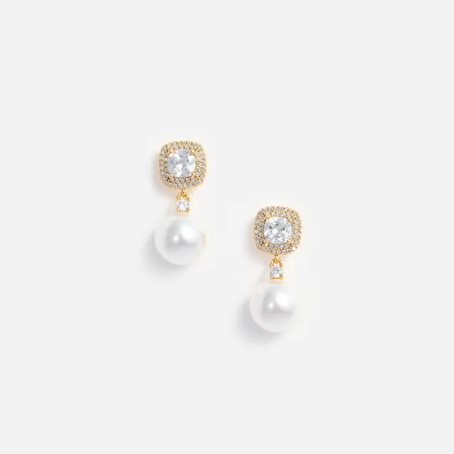Self Portrait Crystal Pearl Ohrringe gold Perle Einheitsgröße