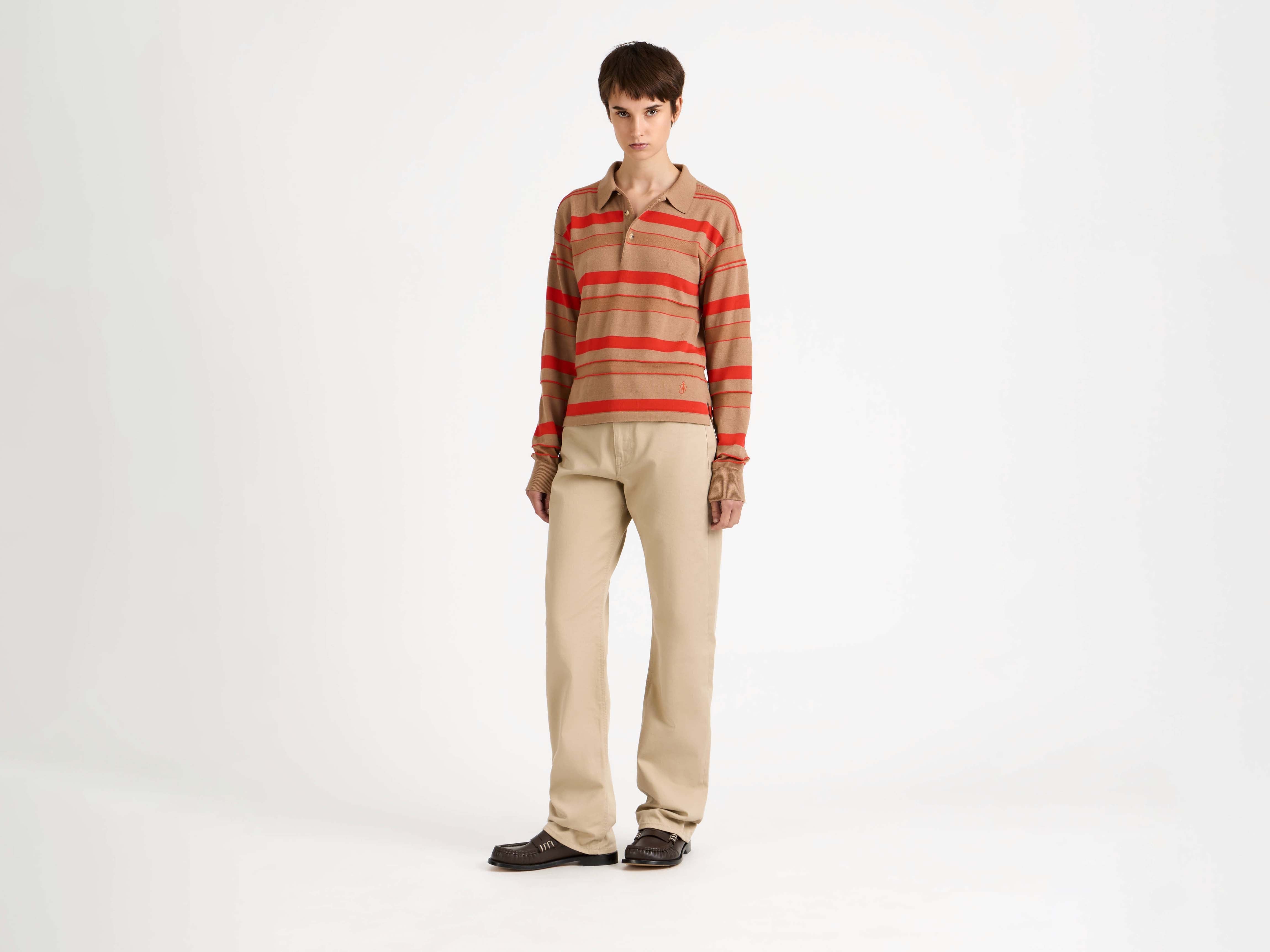 J.W. Anderson Knitwear Rugby Polo Top Damen gestreift