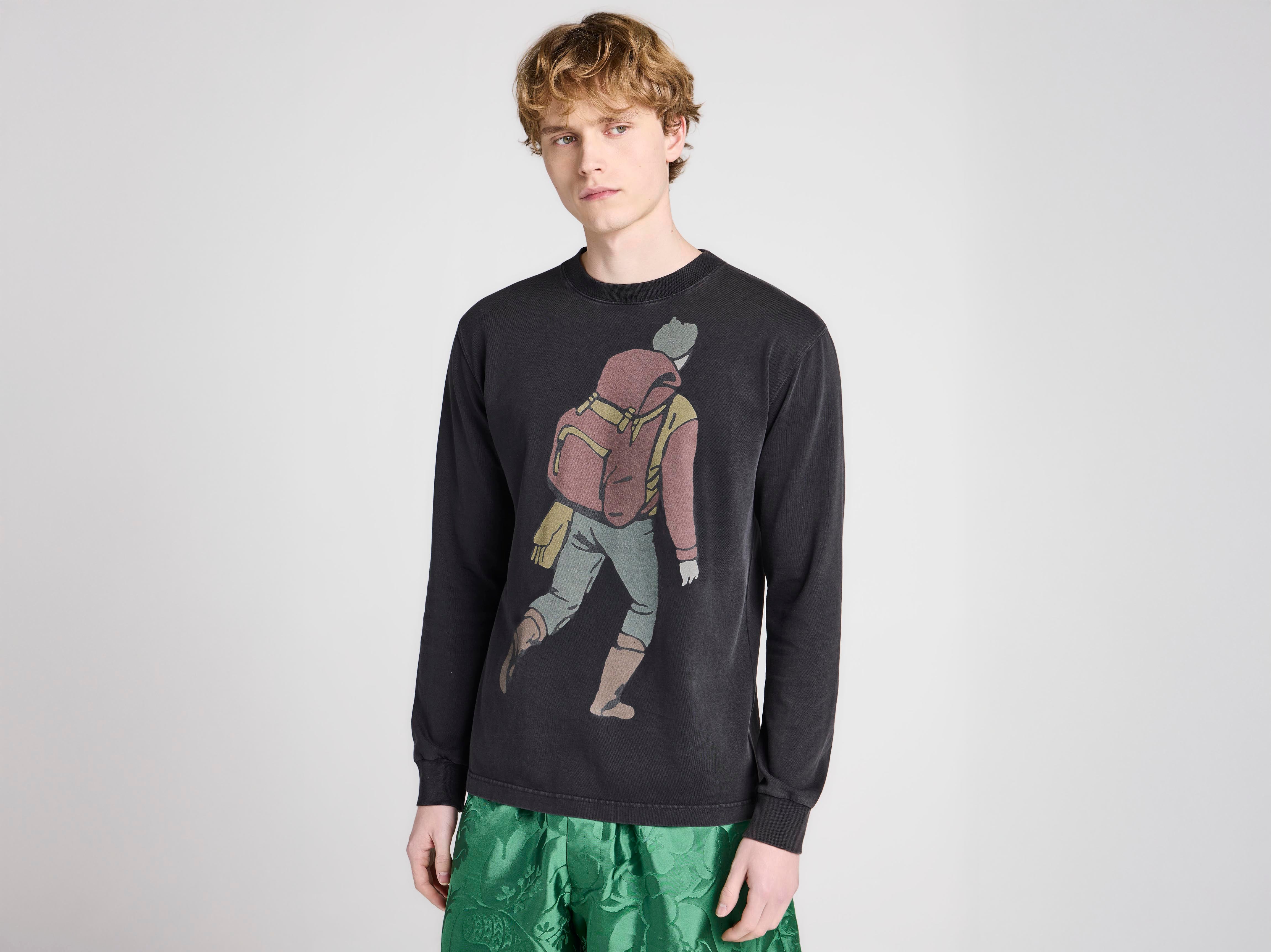 J.W.Anderson Shirts Hiker Langarm Shirt Schwarz Baumwolle