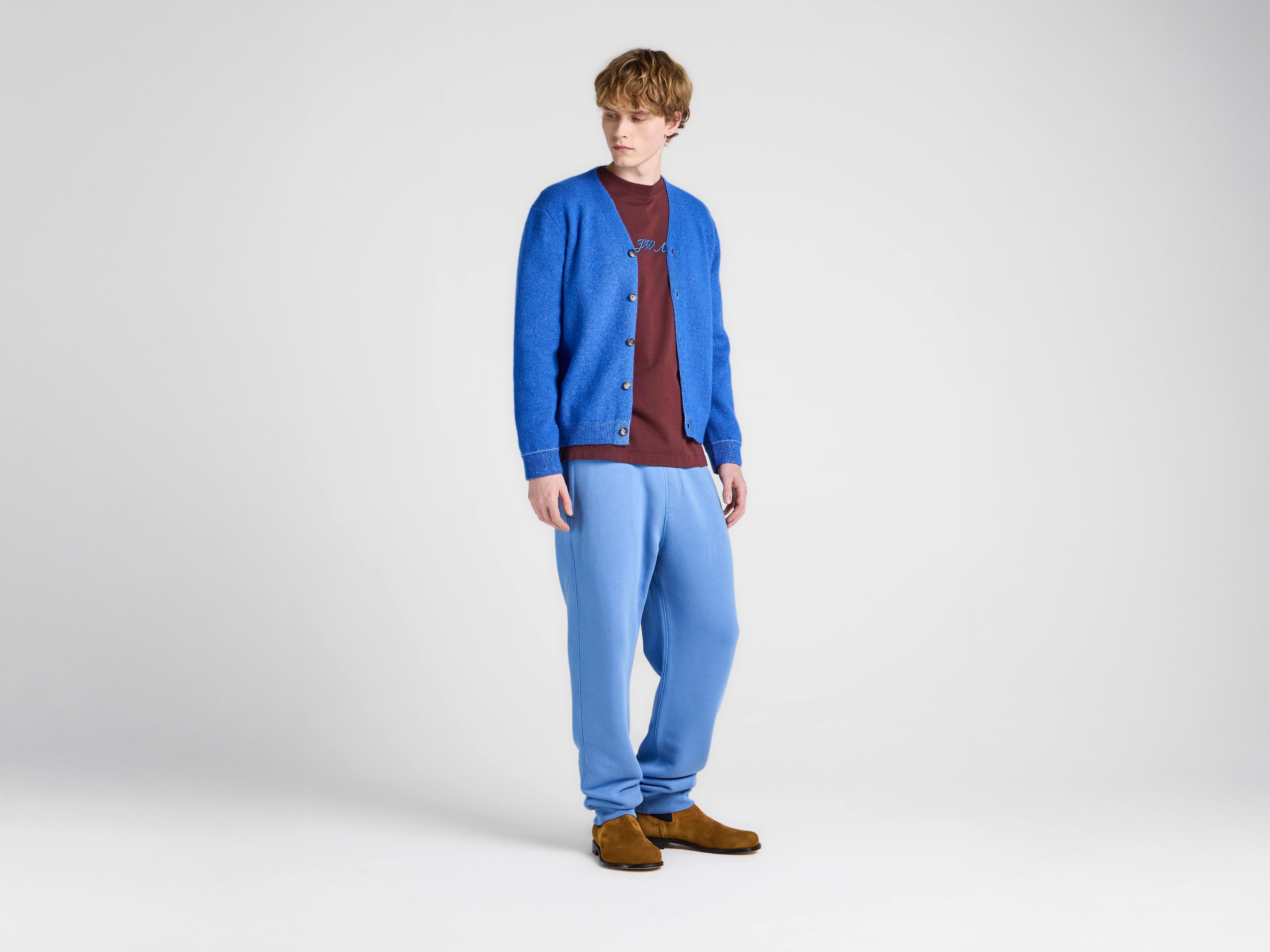 J.W.Anderson Mohair Cardigan Strickjacke Cobalt Herren