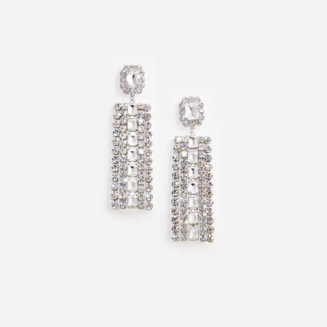 Self Portrait Tropfen Ohrringe Kristall Multi Diamante