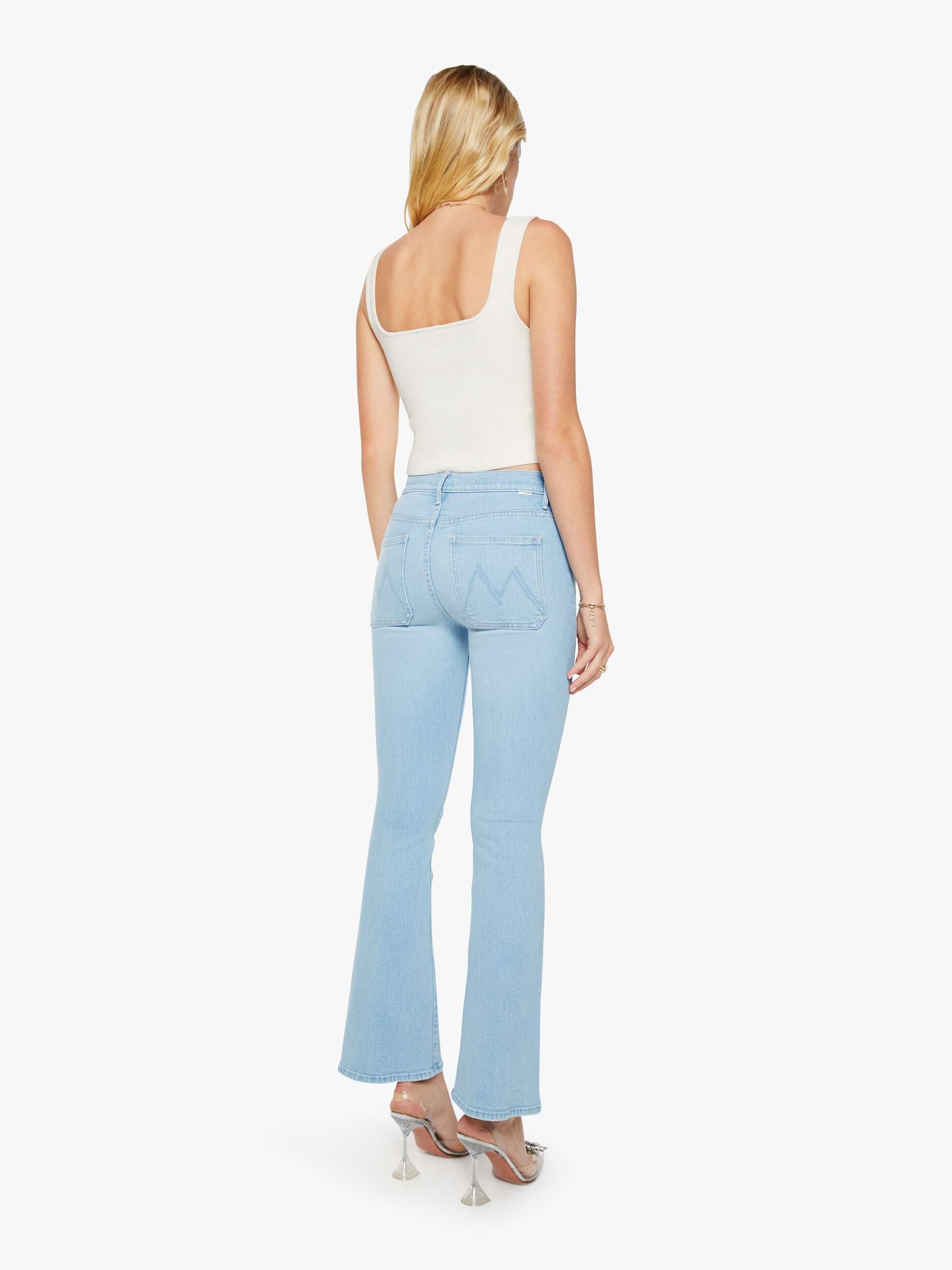 Mother Weekender Patch Pocket Jeans Sauced By Six Flare