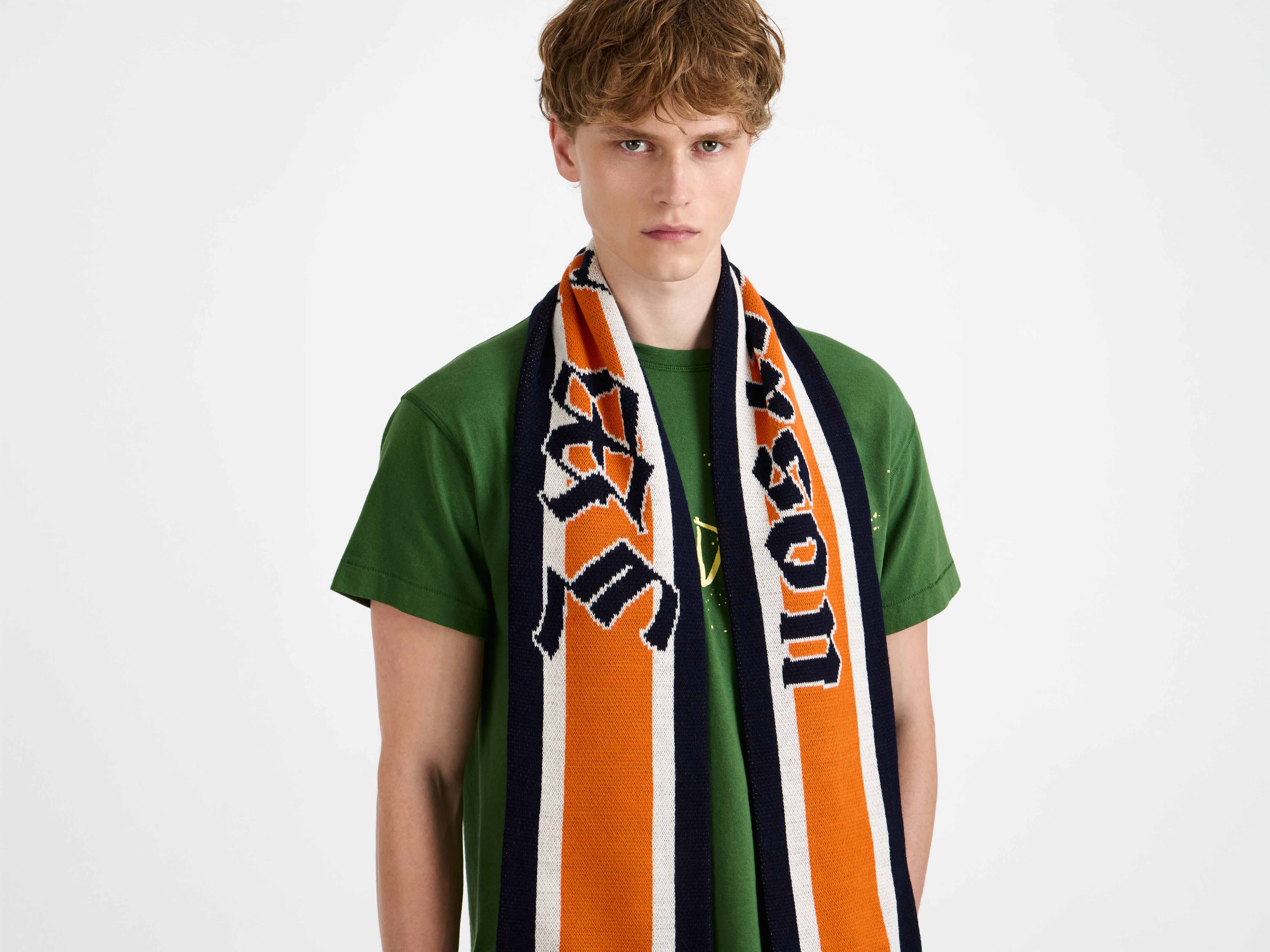 J.W.Anderson Winner Football Schal Strick mit Fransen