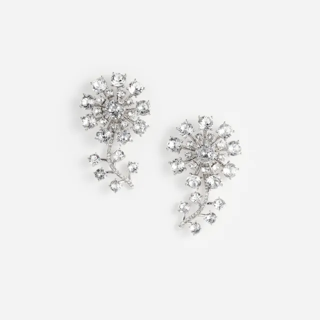 Self Portrait Silver Flower Ohrringe Silber Blume