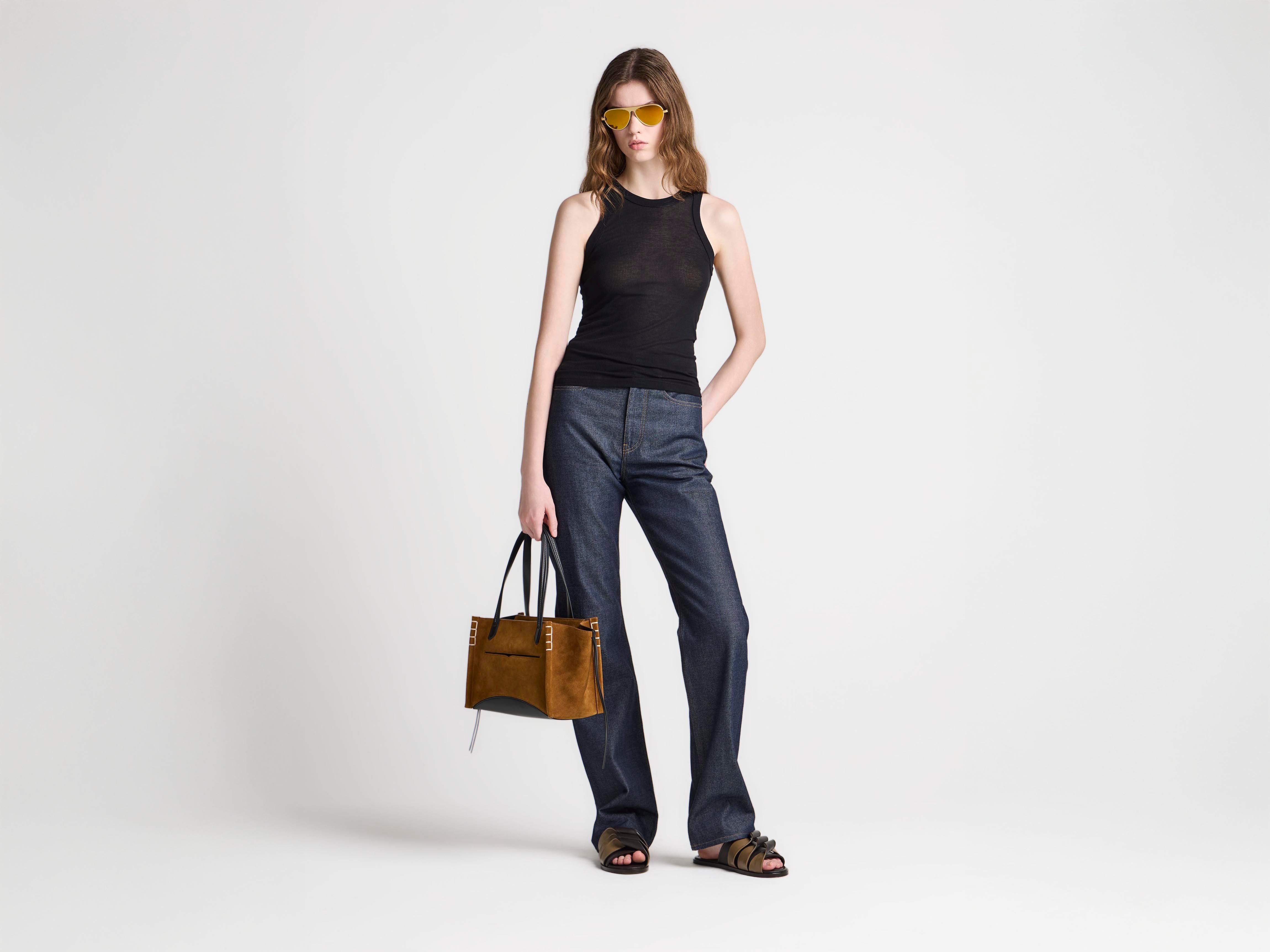 J.W.Anderson Sheer Vest Top Schwarz Damen