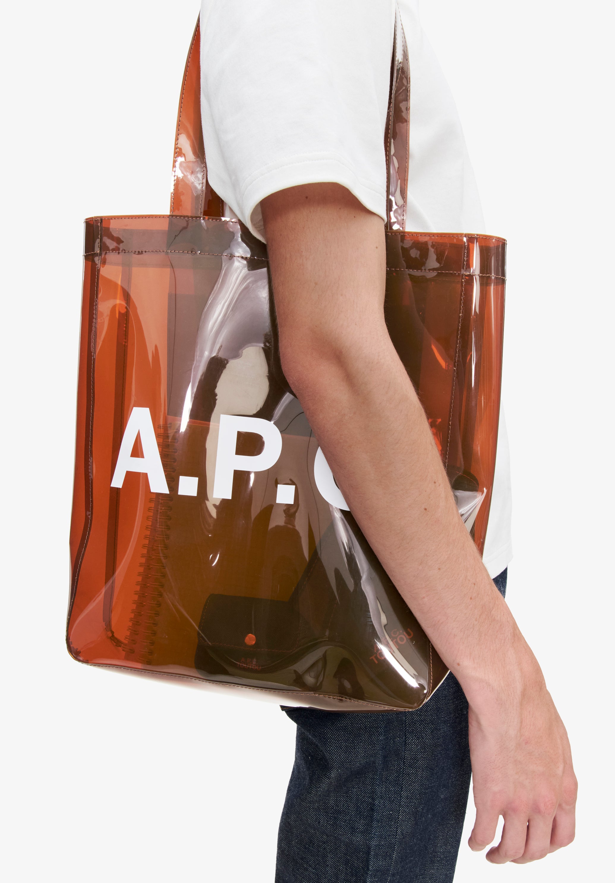 A.P.C. Lou Stofftasche braun TU