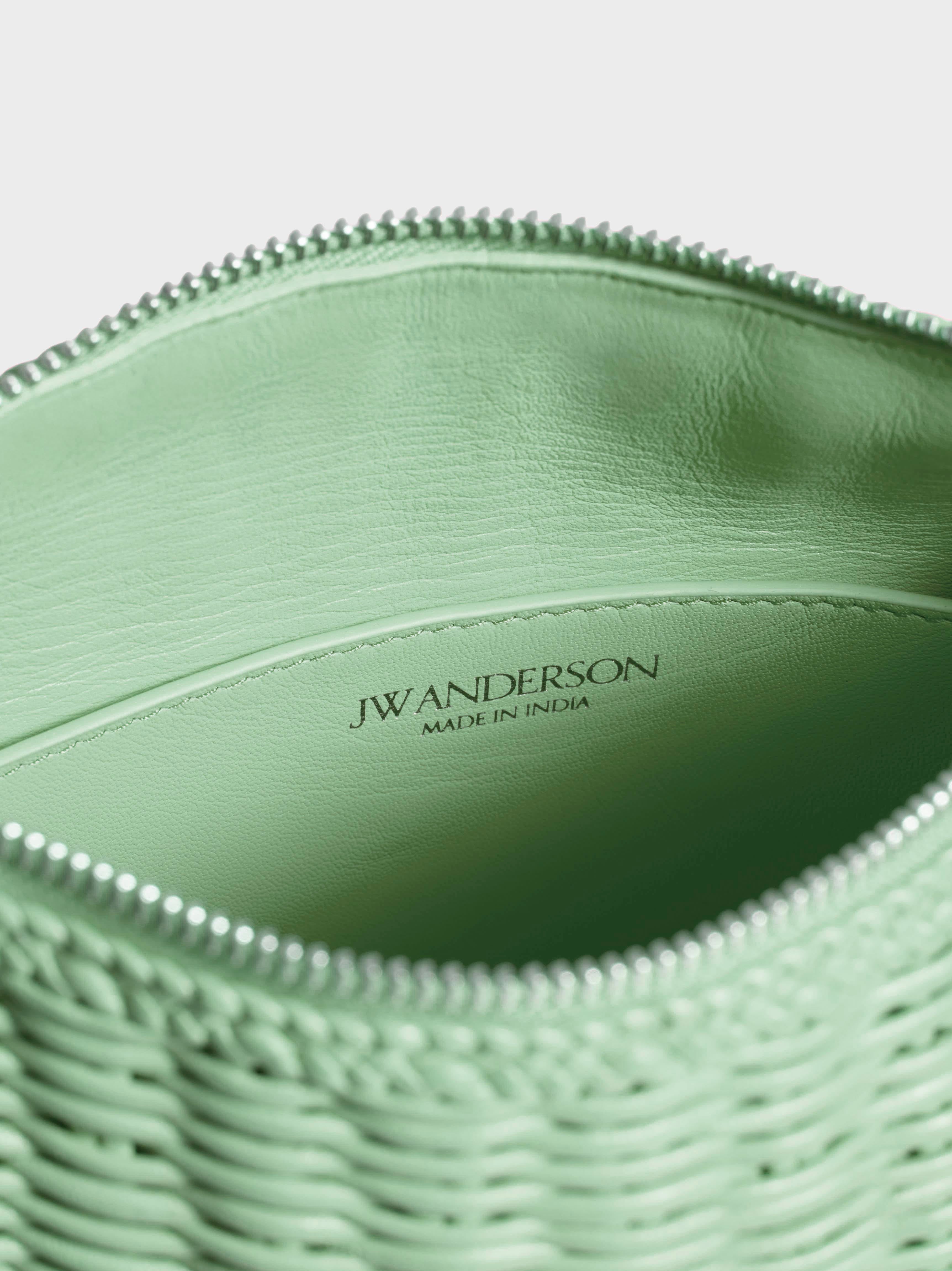 J.W.Anderson Loafer Bag Tasche Salbei geflochten Leder