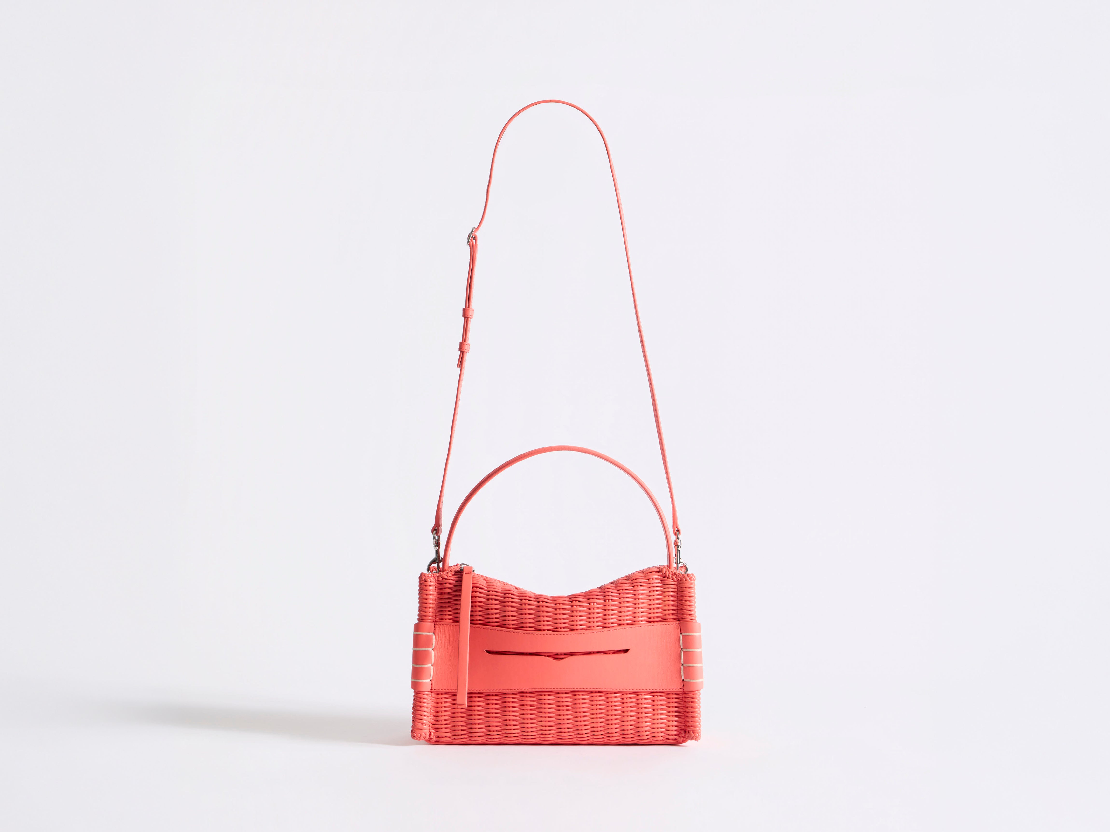 J.W.Anderson Loafer Bag Tasche Koralle Geflochtenes Leder