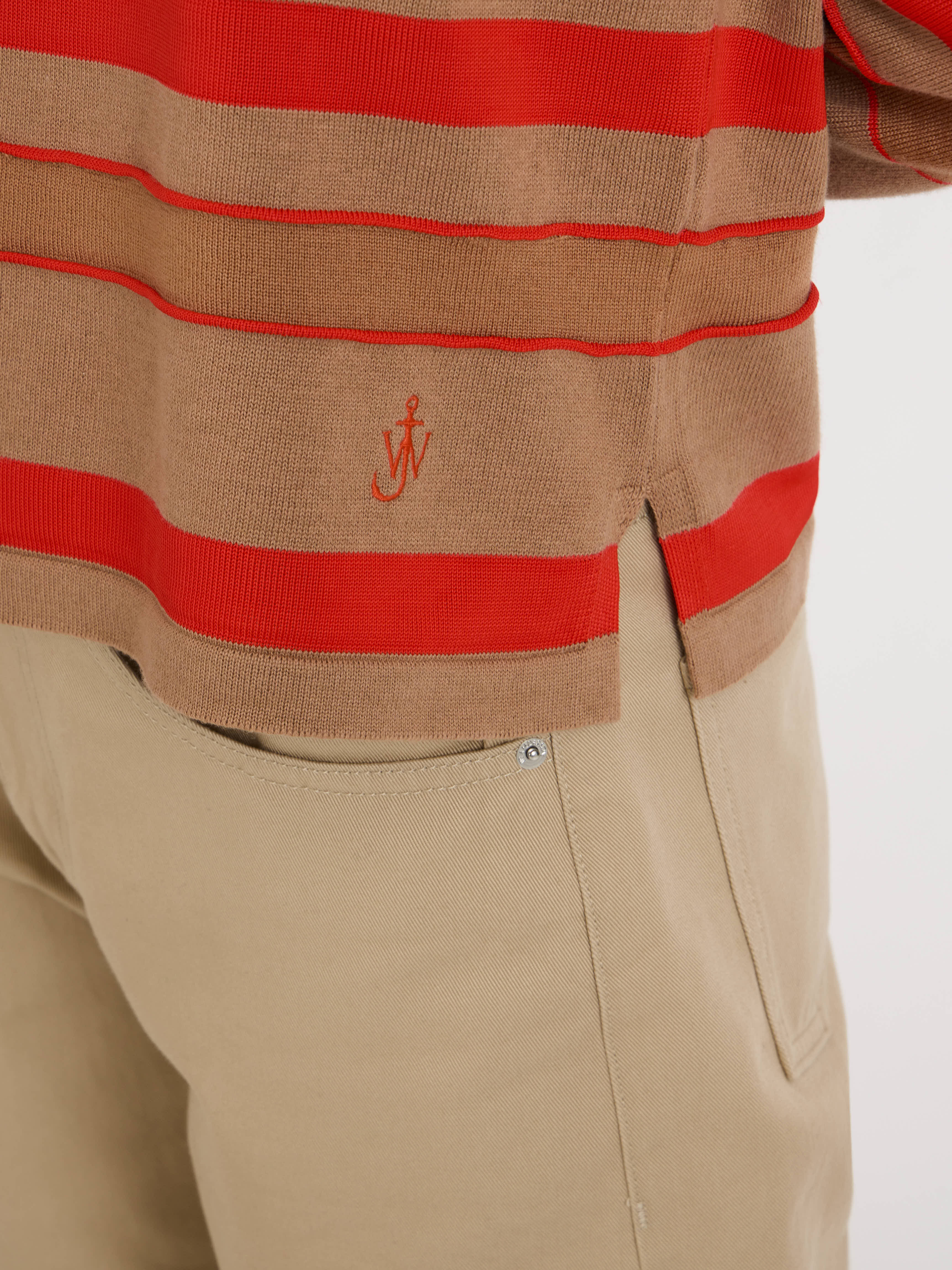 J.W. Anderson Knitwear Rugby Polo Top Damen gestreift