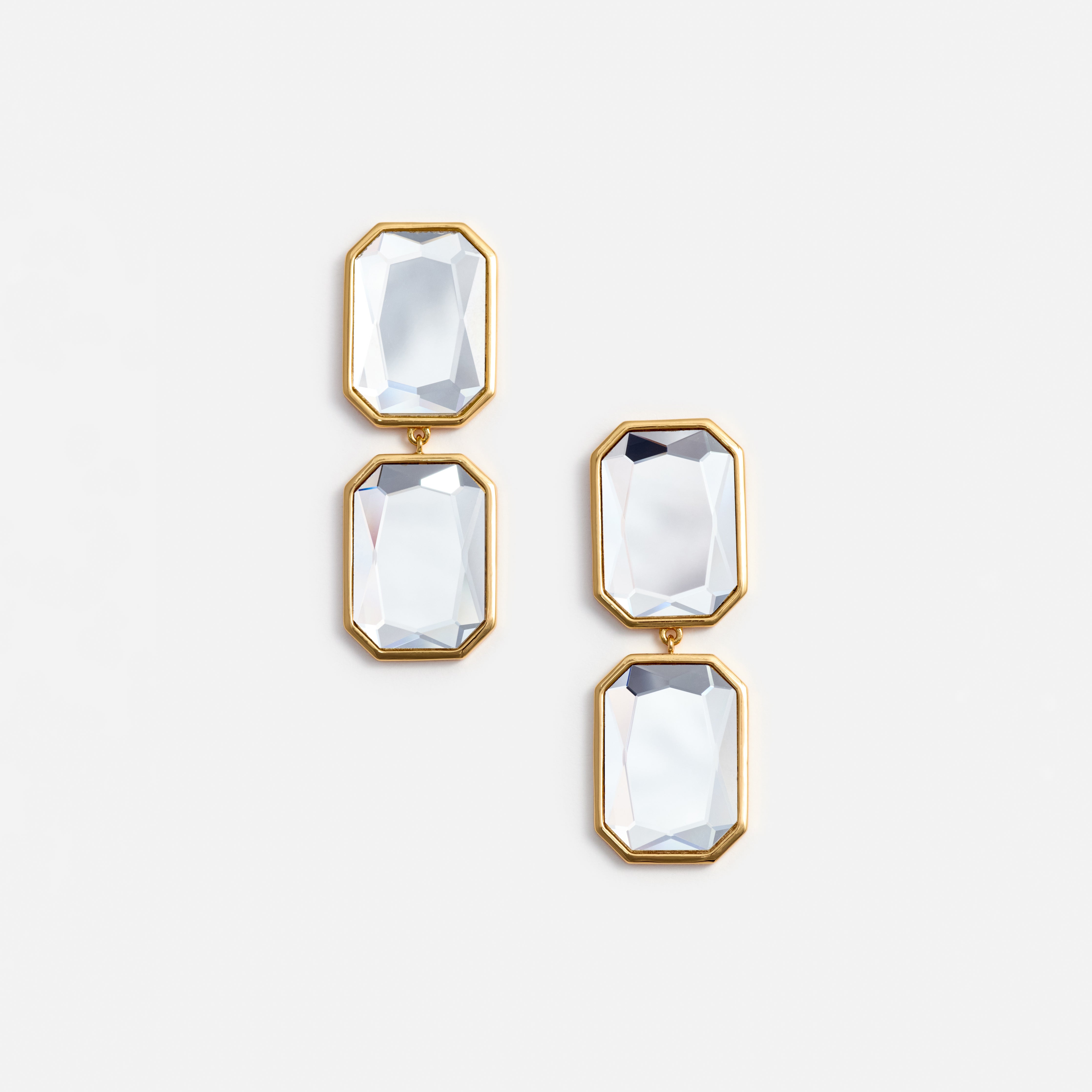 Self Portrait Crystal Tiered Ohrringe Gold One Size Kristall