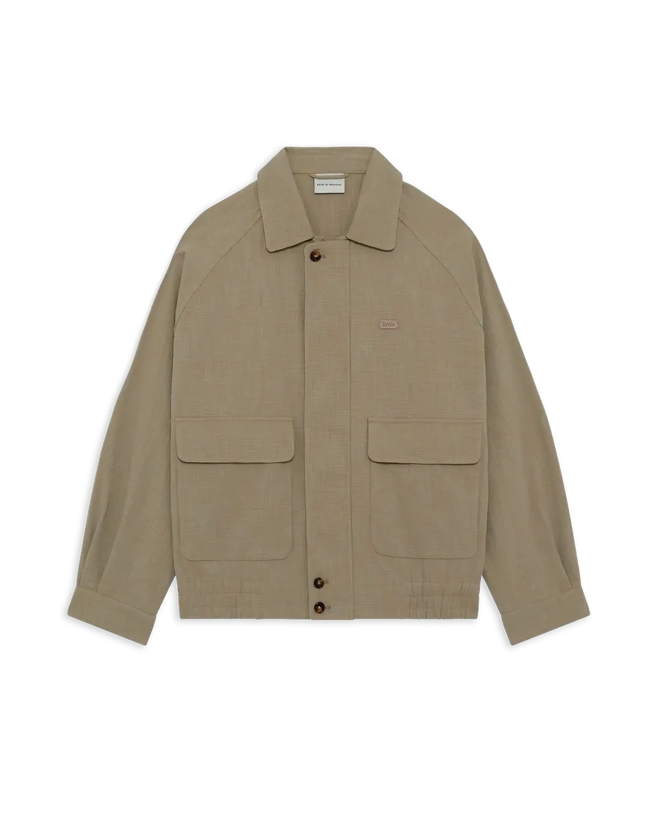 Drôle De Monsieur Raglan Blouson Khaki Baumwollmix